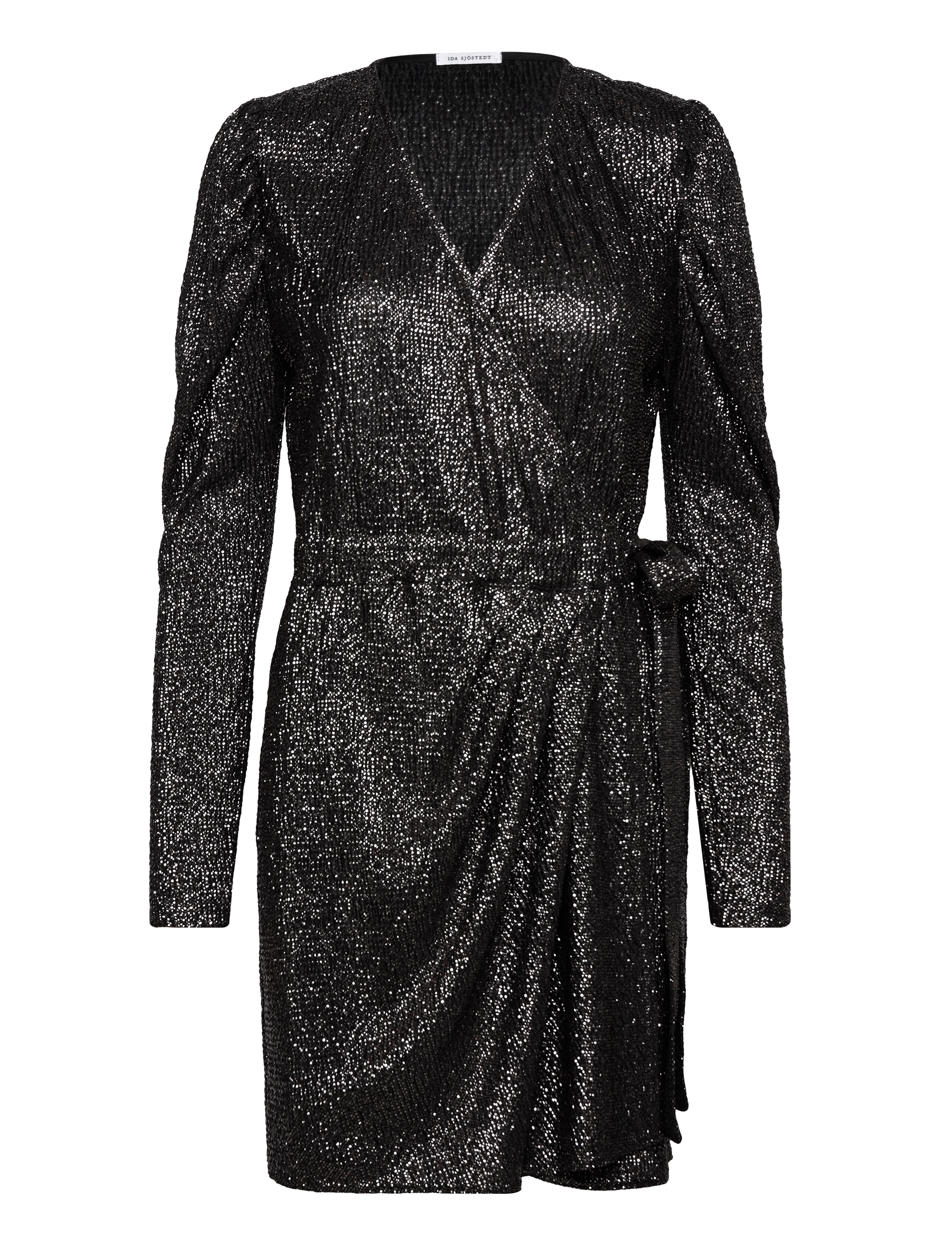 Ida Sjöstedt 194 LUCY DRESS - Kjoler - DARK BROWN GLIMMER / black