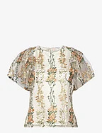 286 MAGDA EMBROIDERY TOP - FLORAL EMBROIDERY