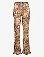 MARTINE TROUSERS - FLORAL GOLD GLITTER