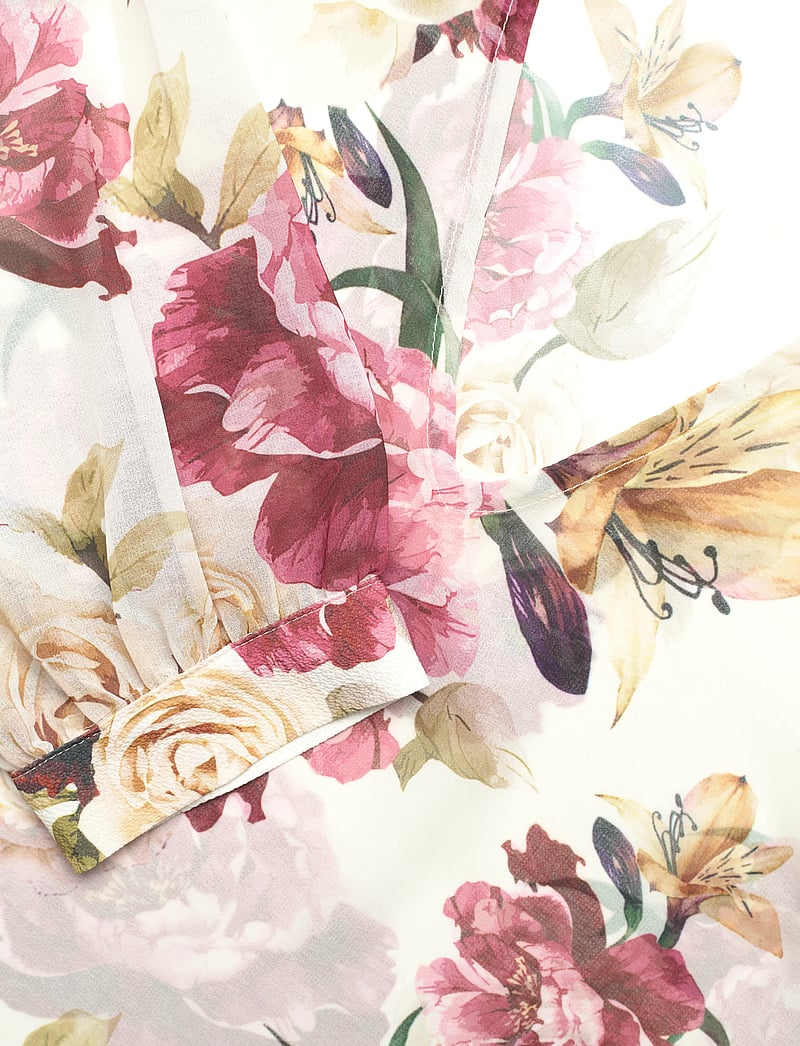 Ida Sjöstedt - 359 MEGHAN BLOUSE - long sleeved blouses - creme red floral - 4