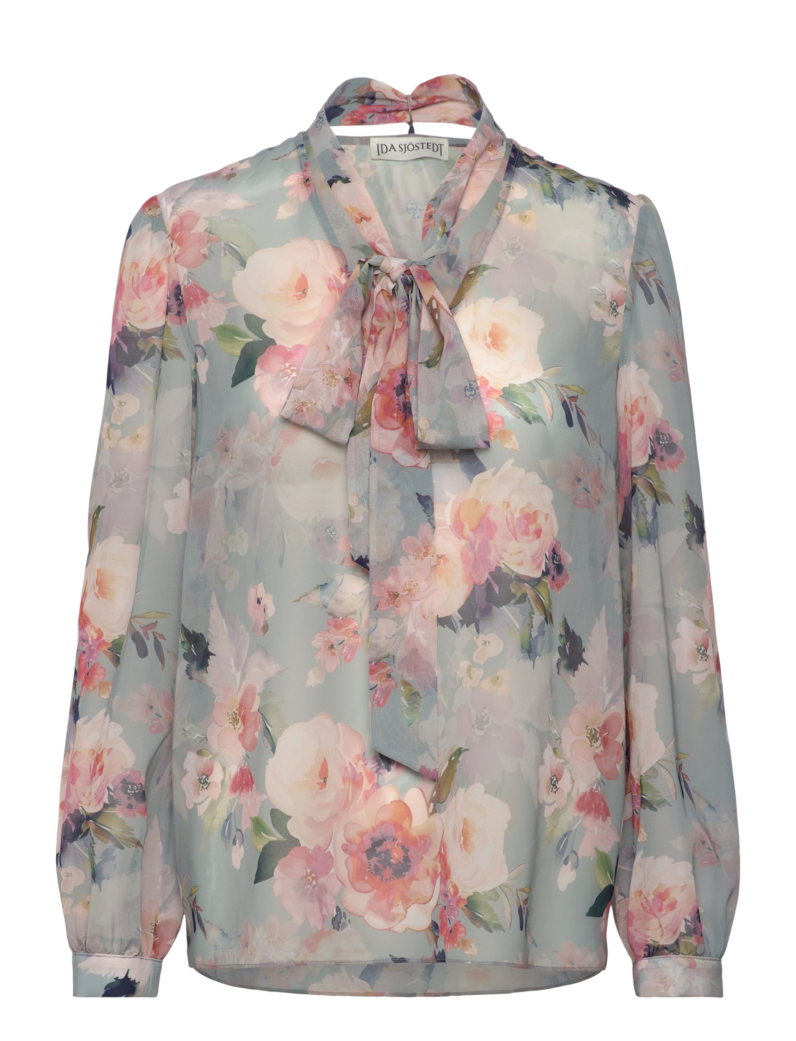Ida Sjöstedt 359 MEGHAN BLOUSE - Ida Sjöstedt - PASTEL FLORAL / blue