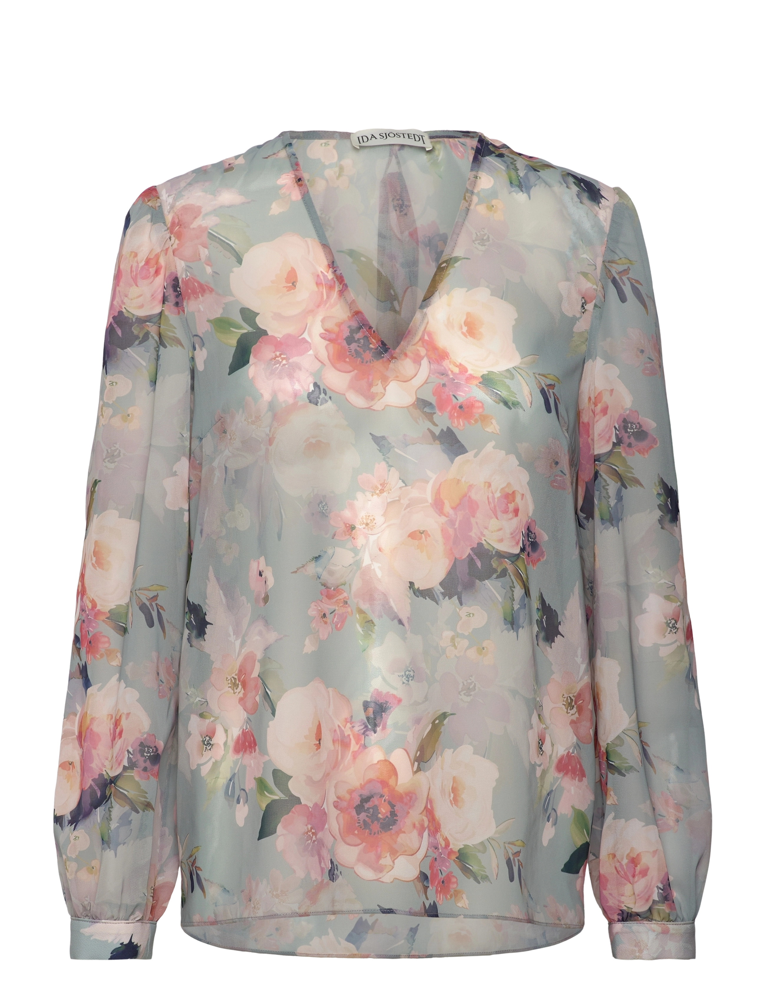 Ida Sjöstedt - 359 MEGHAN BLOUSE - langærmede bluser - pastel floral - 3