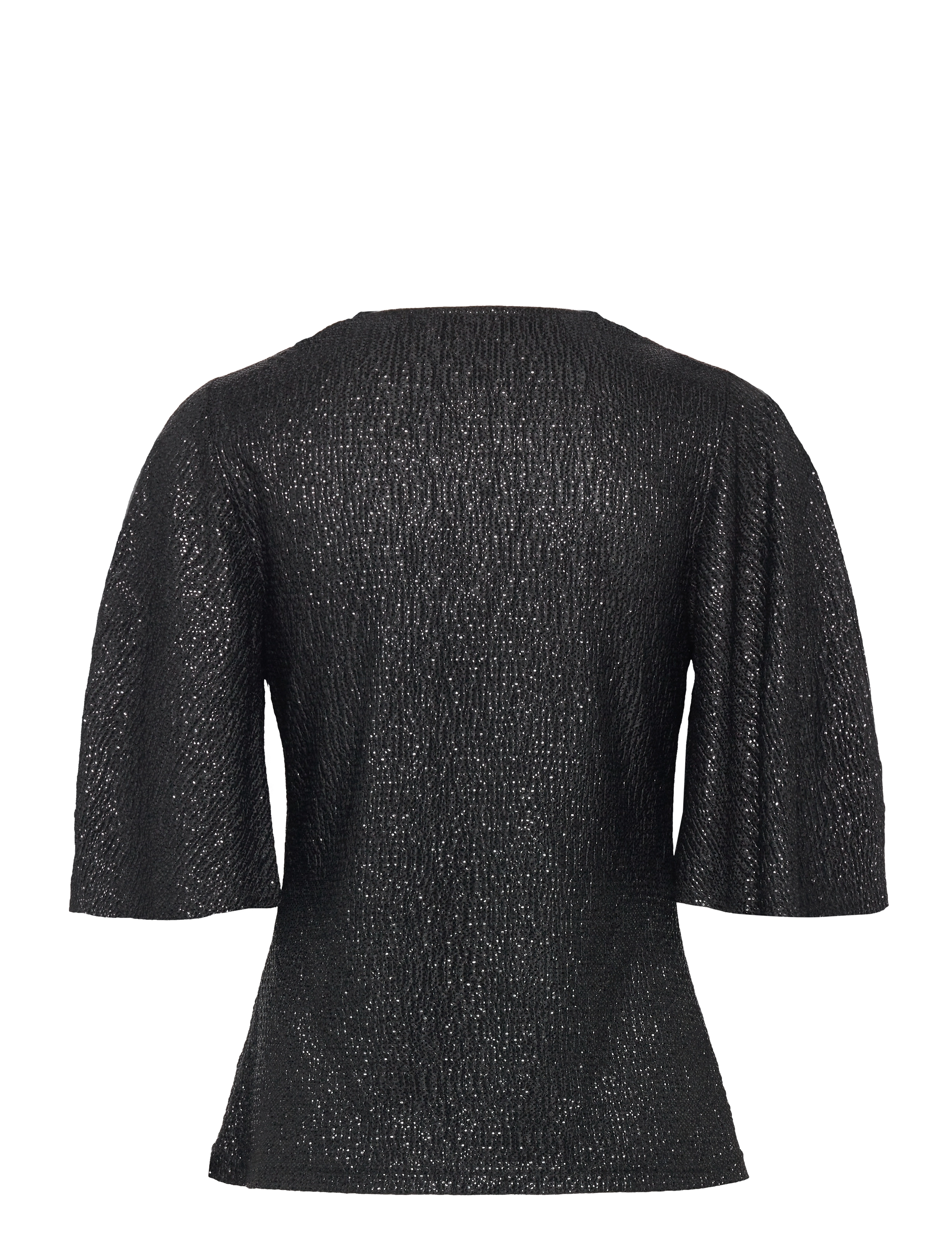 Ida Sjöstedt - 305 MYRA TOP - kortærmede bluser - black shimmer - 2
