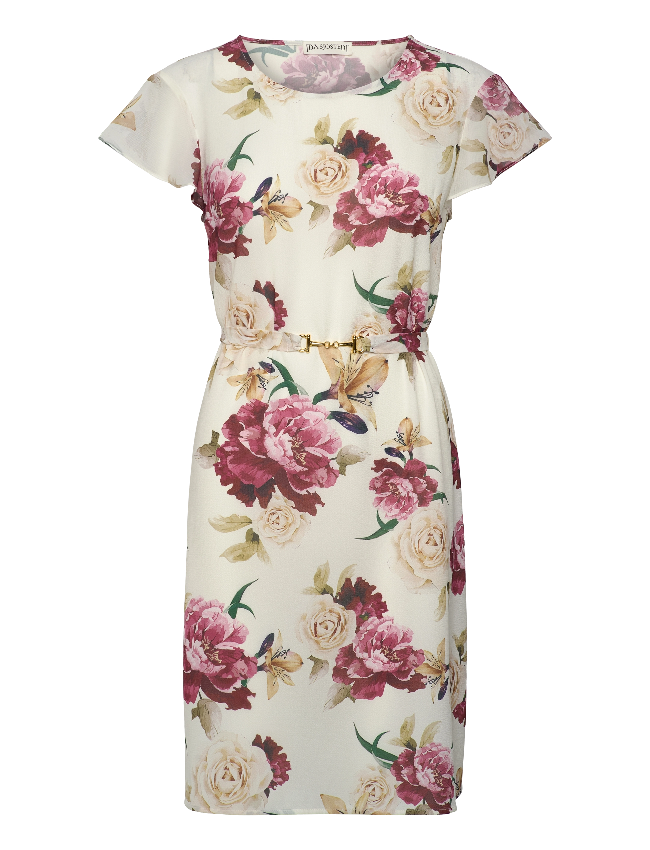 Ida Sjöstedt 357 NADIA DRESS - Ida Sjöstedt - CREME RED FLORAL / white