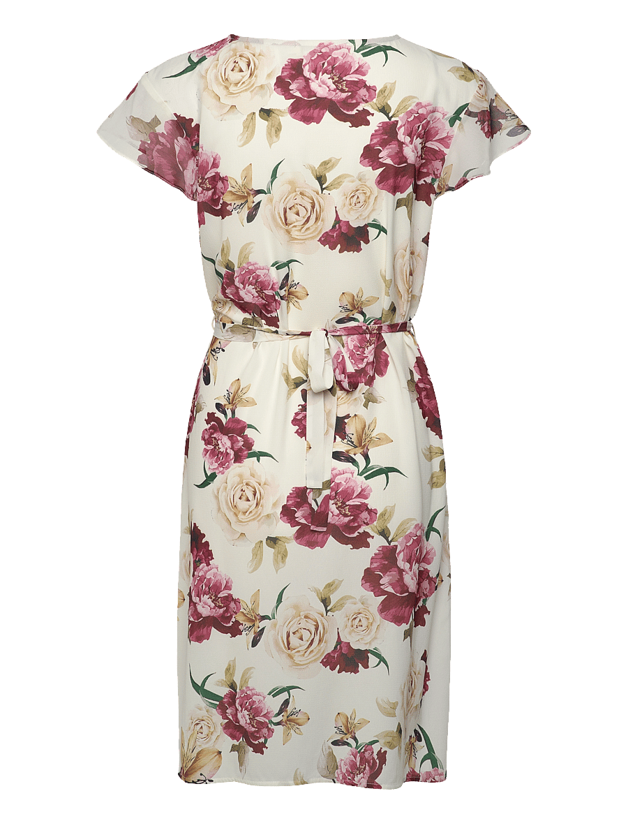 Ida Sjöstedt - 357 NADIA DRESS - konfirmation - creme red floral - 2