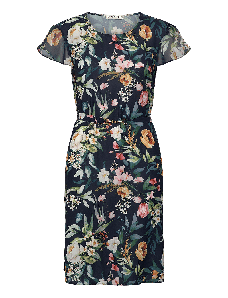 Ida Sjöstedt - Nadia Dress - konfirmation - dark flowers - 1