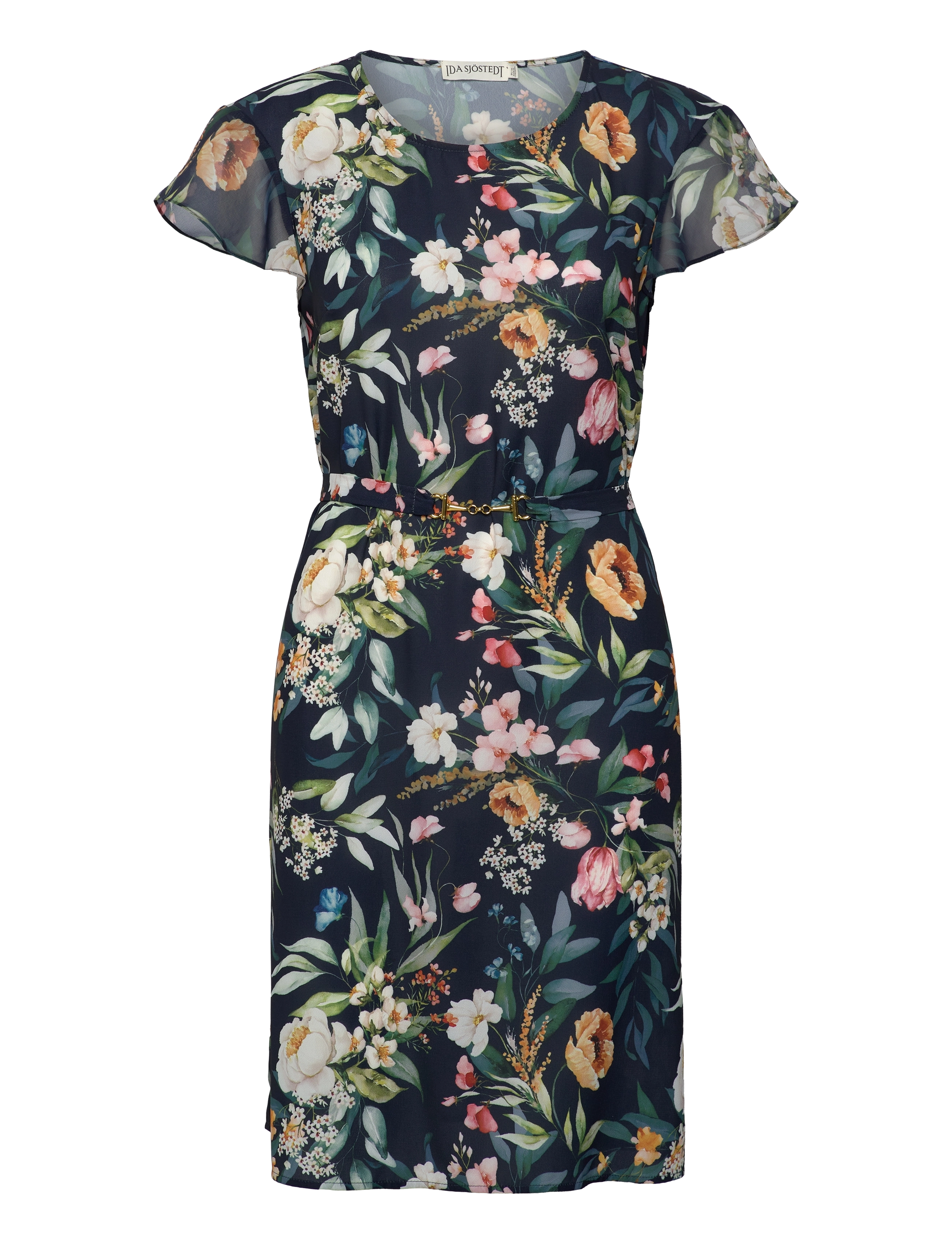 Ida Sjöstedt - 357 NADIA DRESS - rippijuhlat - dark flowers - 1