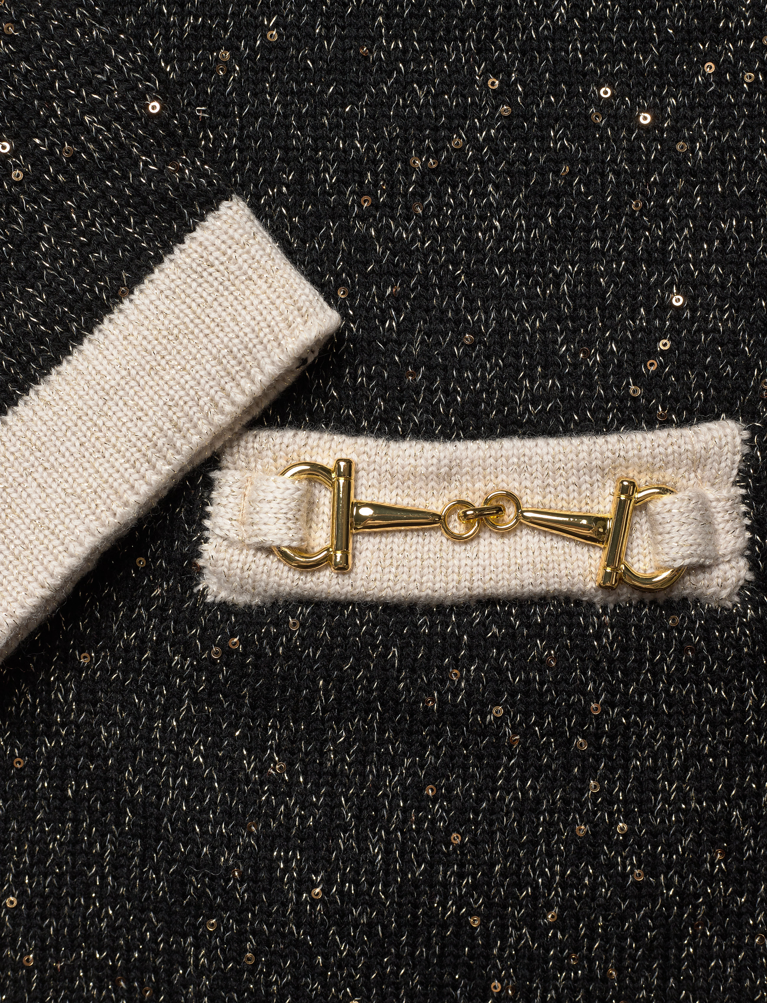 Ida Sjöstedt - Noble Cardigan - black/cream gold - 3