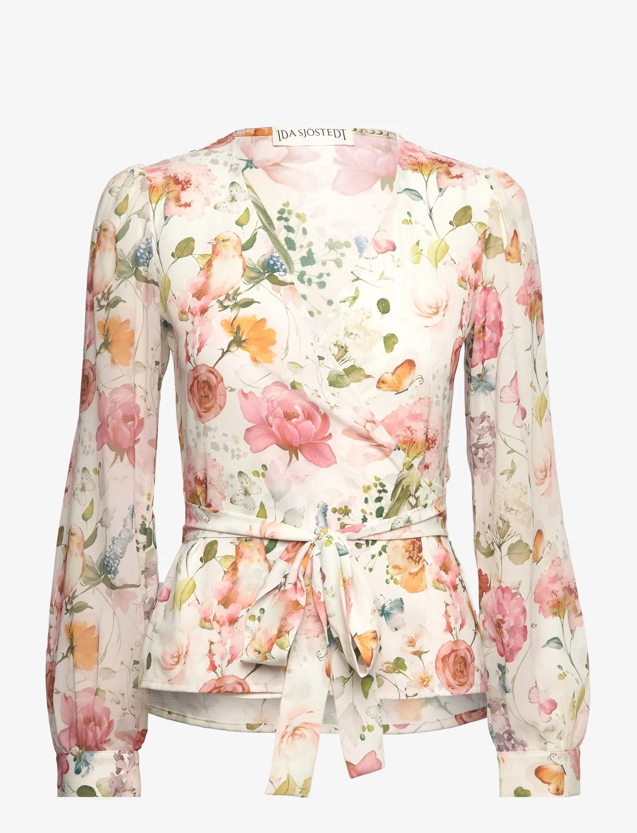 Ida Sjöstedt - NOELLE BLOUSE - blouses met lange mouwen - white floral - 1