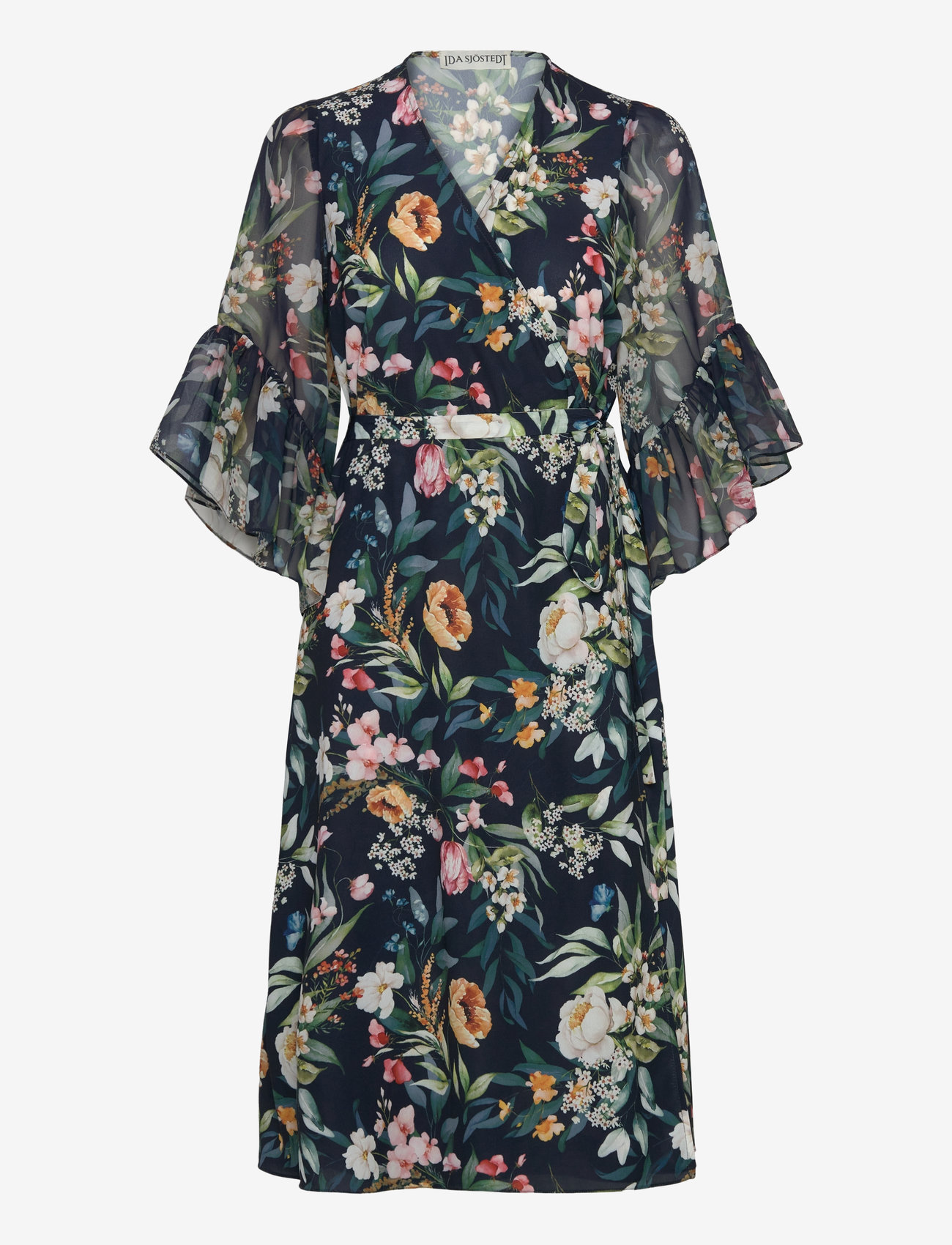 Ida Sjöstedt - 356 PEARL DRESS - summer dresses - dark floral - 0