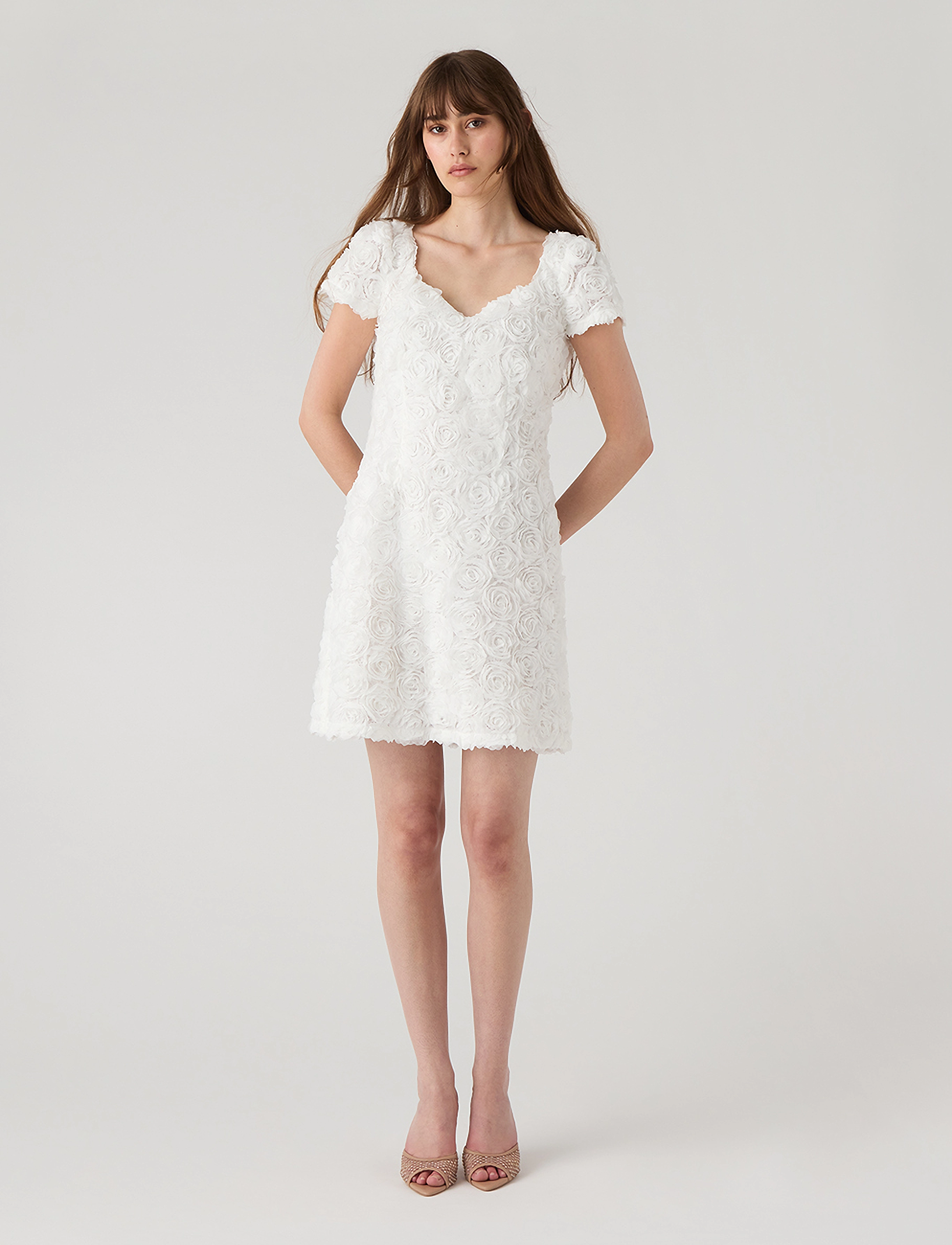 Ida Sjöstedt 339 Rumi Dress, 44, White, Kjoler > Kort Kjole, Dame