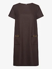 Ida Sjöstedt - TEARDROP DRESS - korta klänningar - brown glimmer - 0