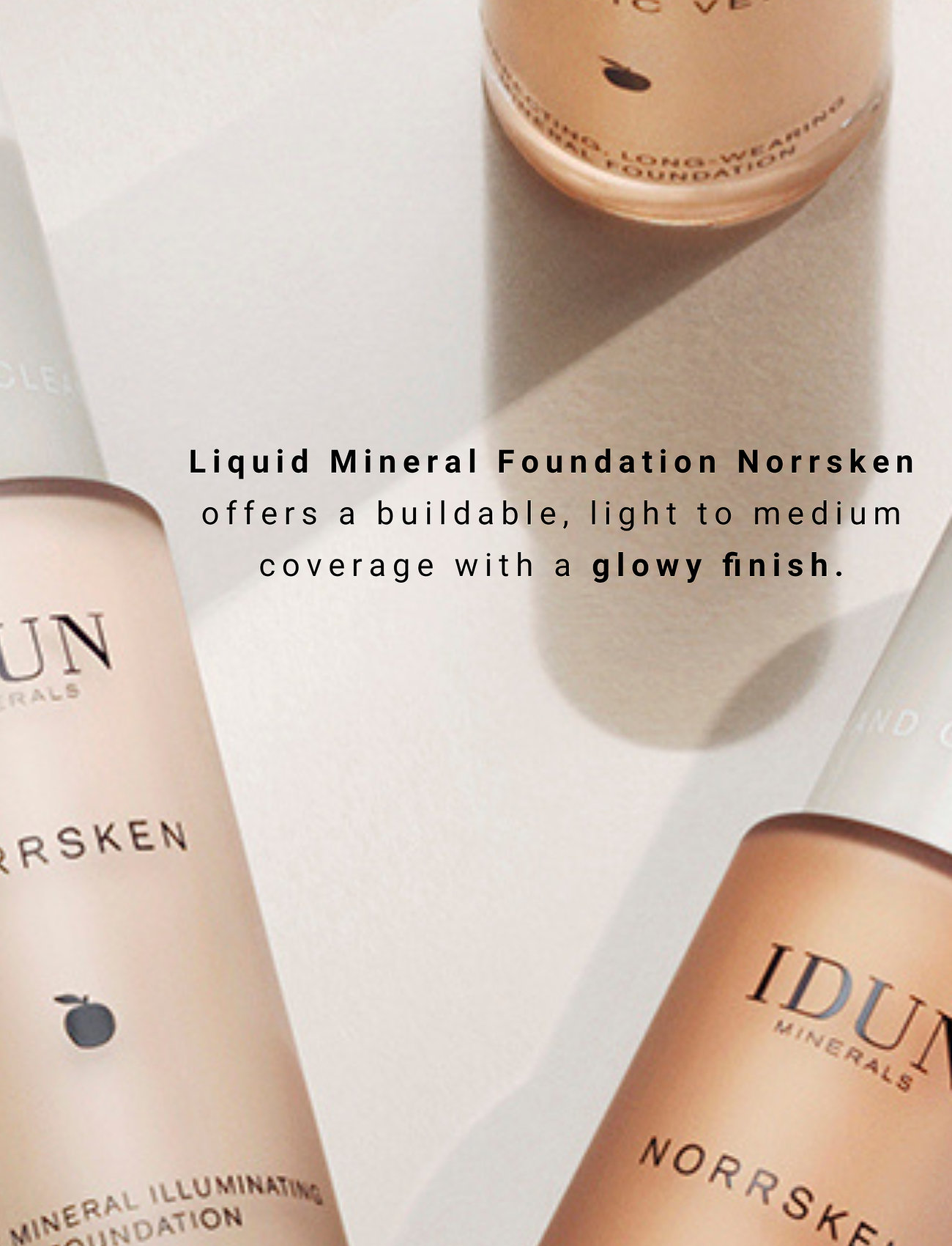 IDUN Minerals - Liquid Mineral Foundation Norrsken Freja - foundation - warm light - 0
