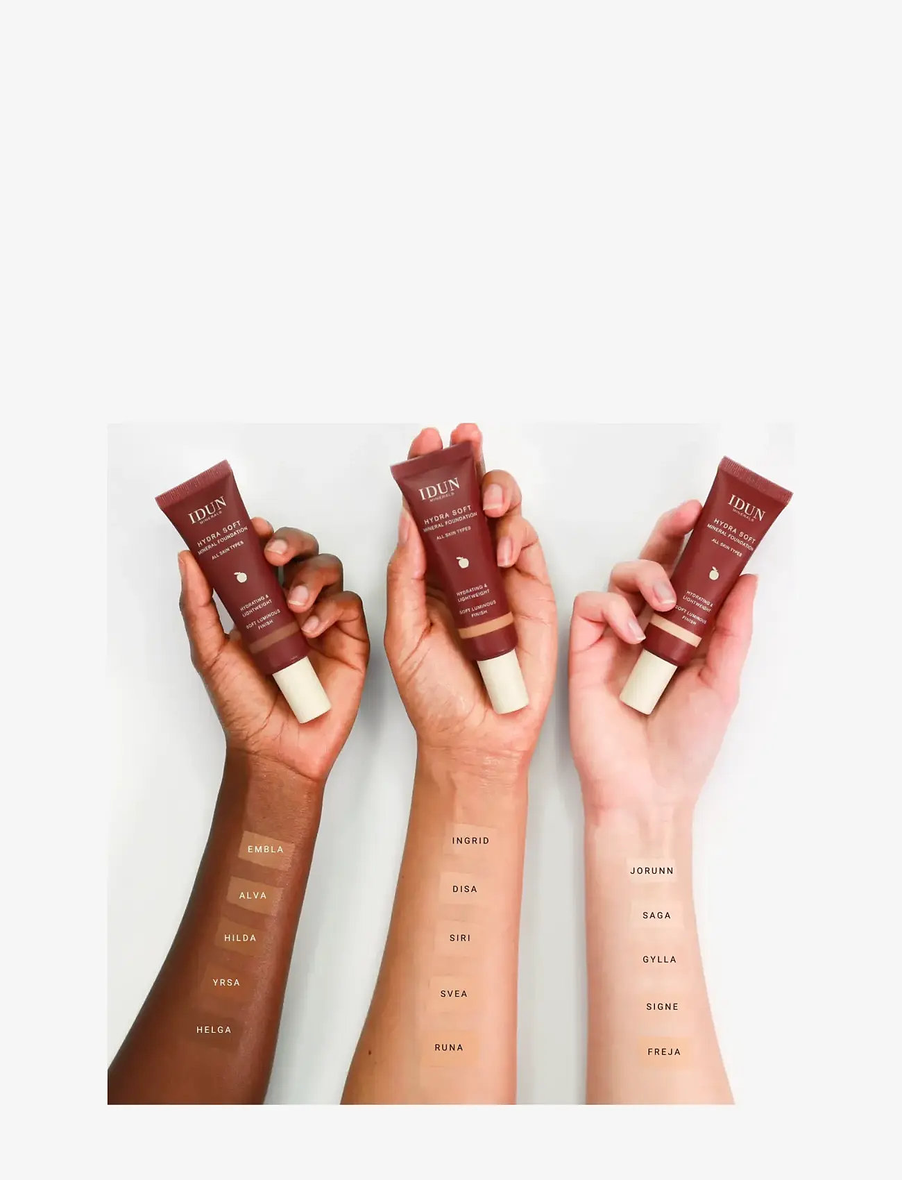 IDUN Minerals - Hydra Soft Mineral Foundation Saga - makeup - saga fair neutral - 5