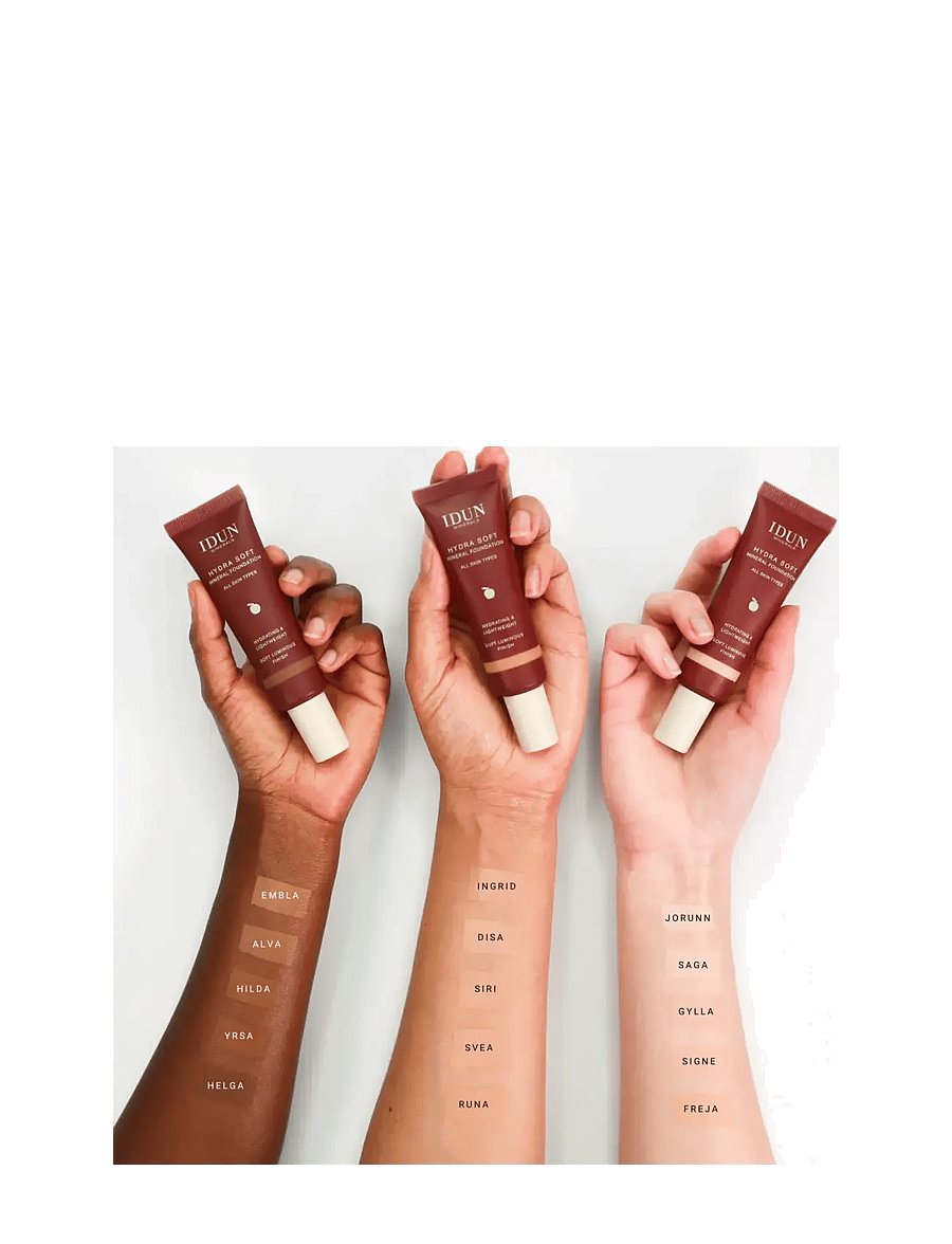 IDUN Minerals - Hydra Soft Mineral Foundation Saga - smink - saga fair neutral - 5