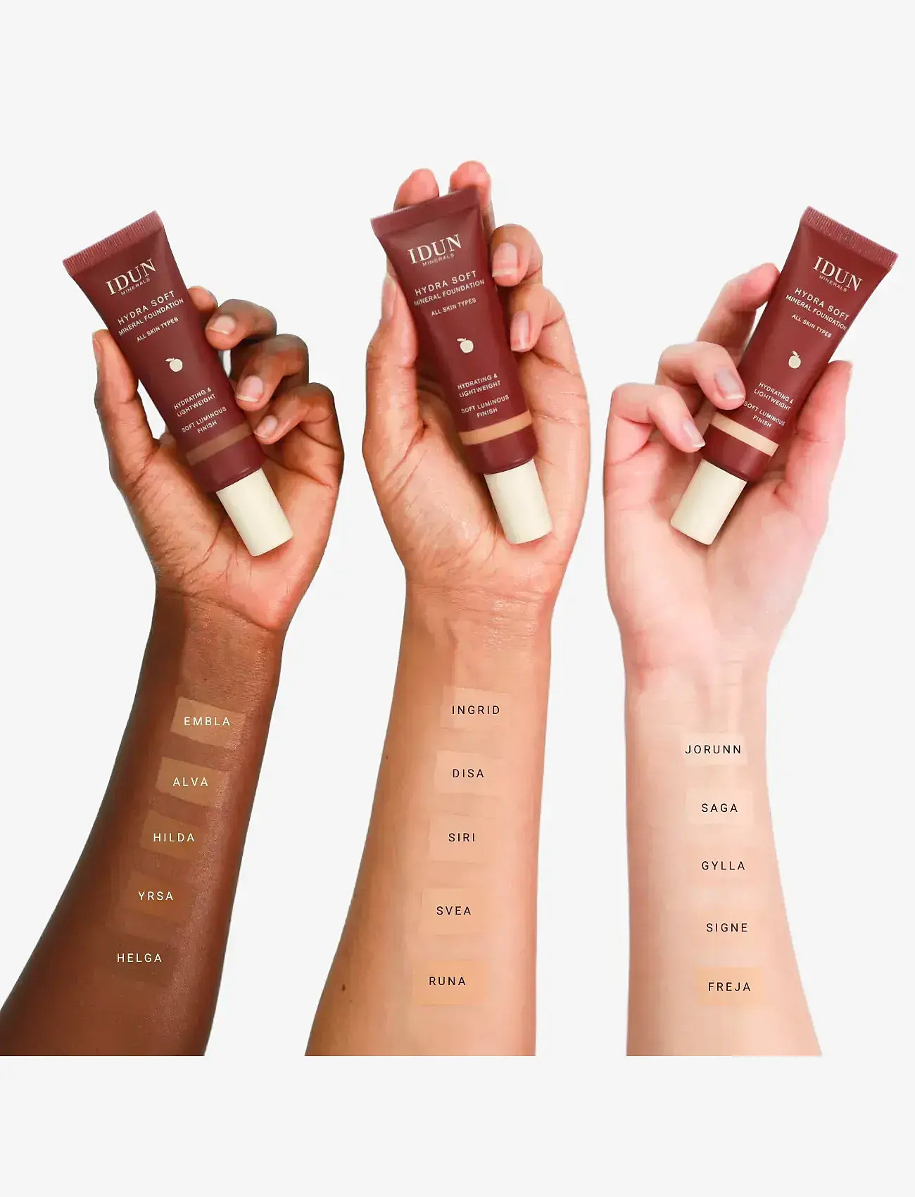 IDUN Minerals - Hydra Soft Mineral Foundation Gylla - smink - gylla light cool - 5