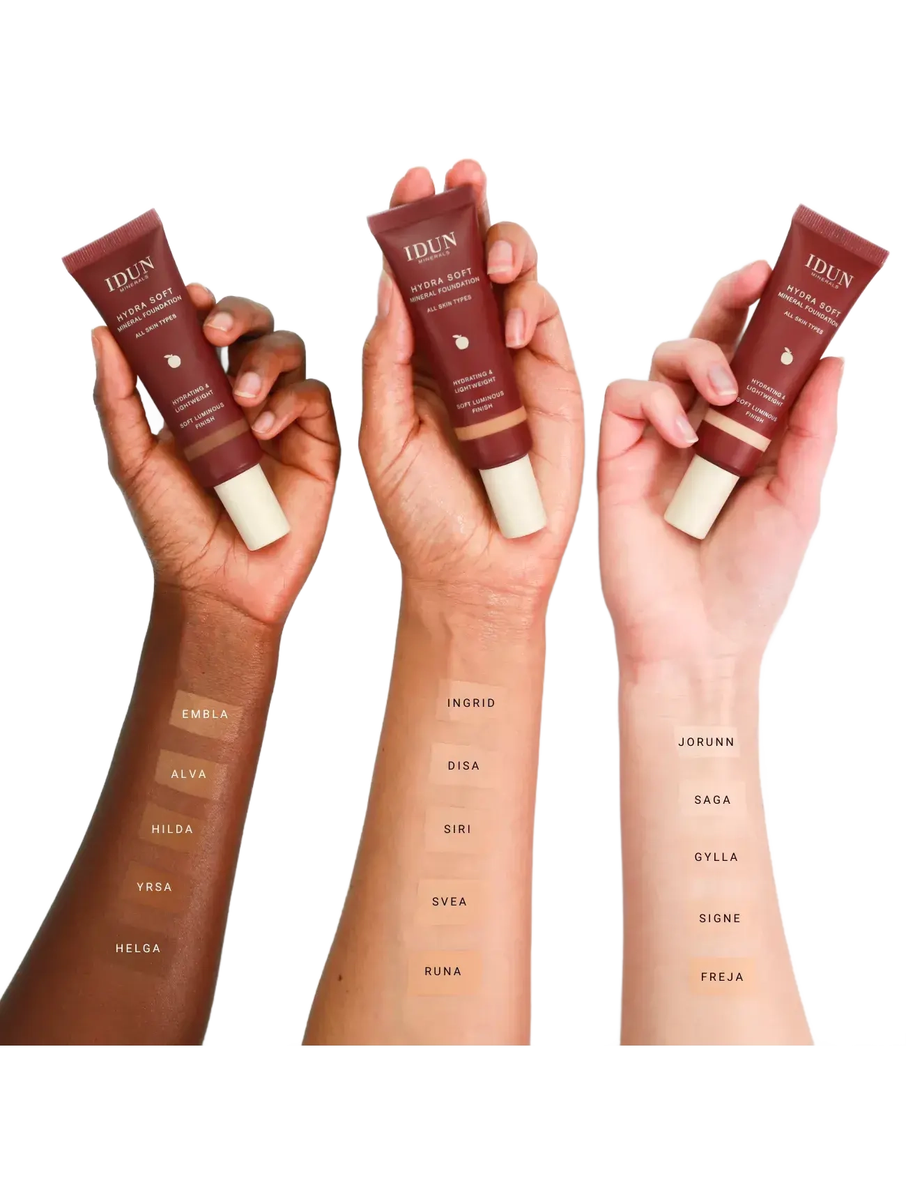 IDUN Minerals - Hydra Soft Mineral Foundation Disa - makeup - disa light/medium neutral - 5