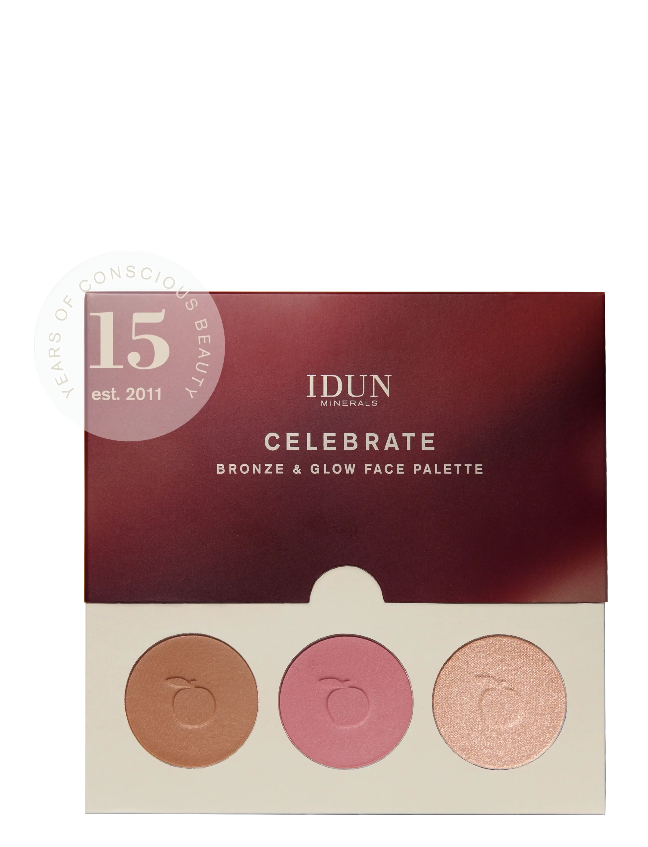 IDUN Minerals Celebrate Bronze & Glow Face Palette - Ansikte - CELEBRATE BRONZE & GLOW / natural