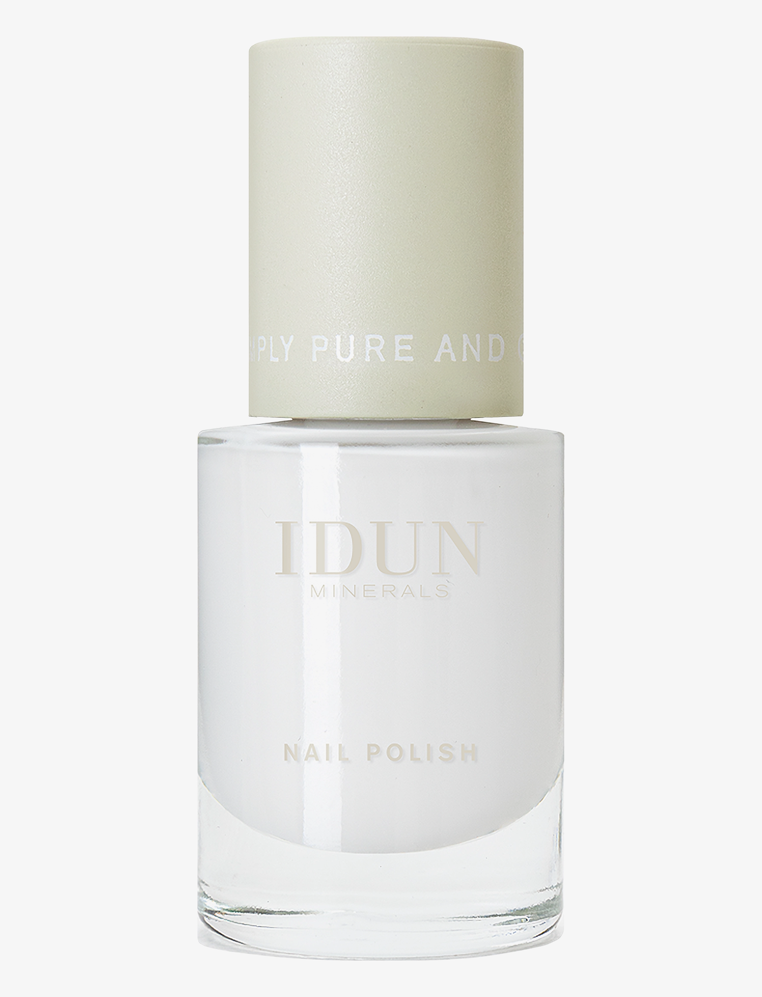 IDUN Minerals Nail Polish Månsten - Certificeret Veganske produkter - MÅNSTEN / white