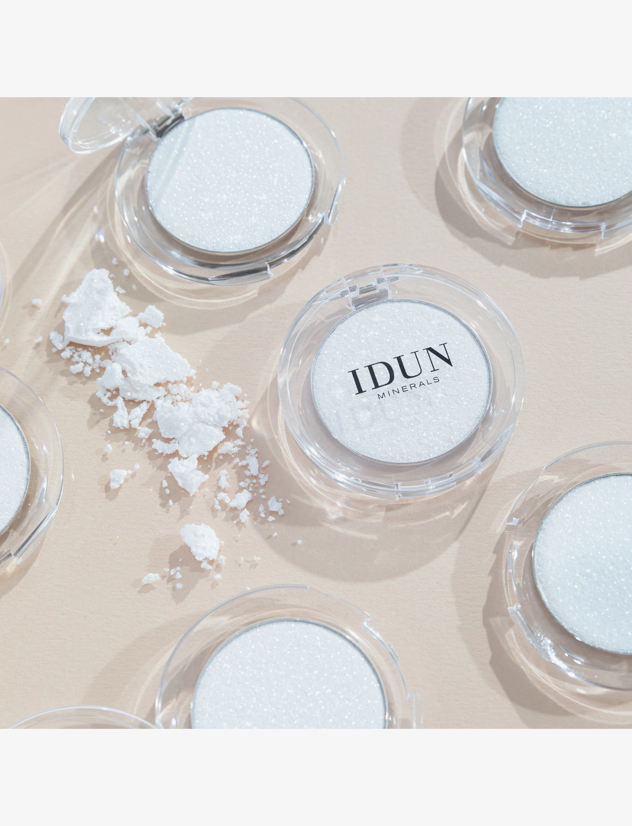 IDUN Minerals - Mineral Single Eyeshadow Snöflinga - förðunarvörur - snÖflinga - 2