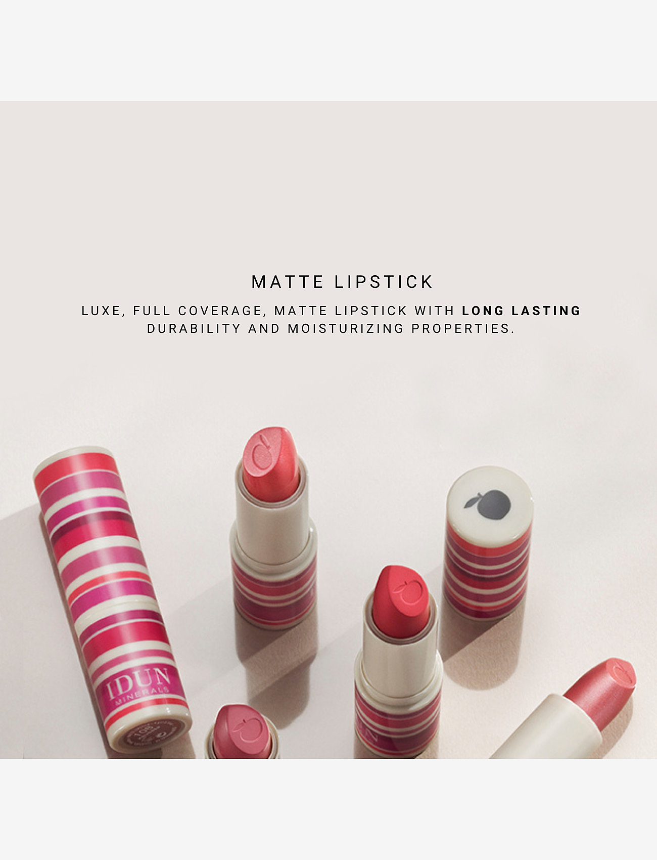 IDUN Minerals - Matte Lipstick Hjortron - date night ready - hjortron - 2