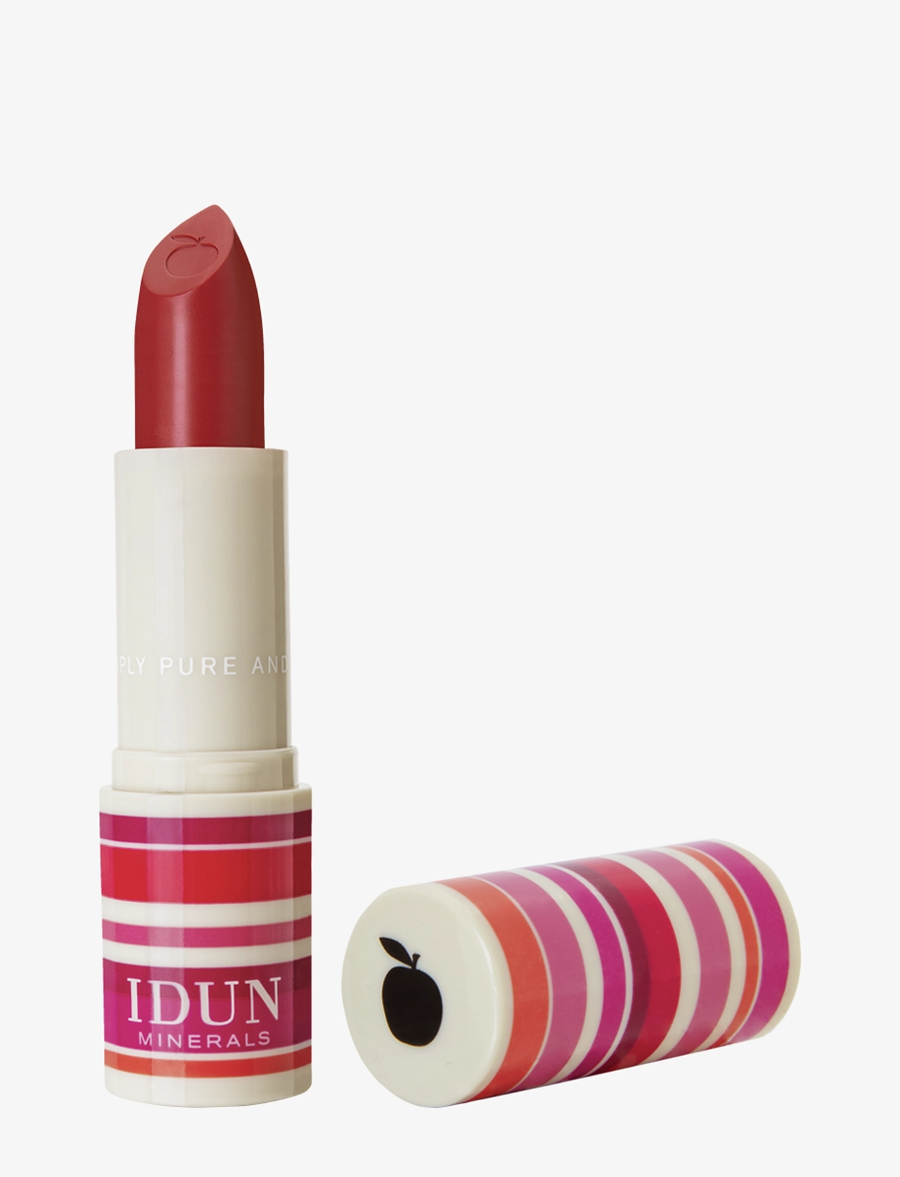 IDUN Minerals Matte Lipstick Körsbär - Certifierade veganska produkter - KÖRSBÄR / pink/rose