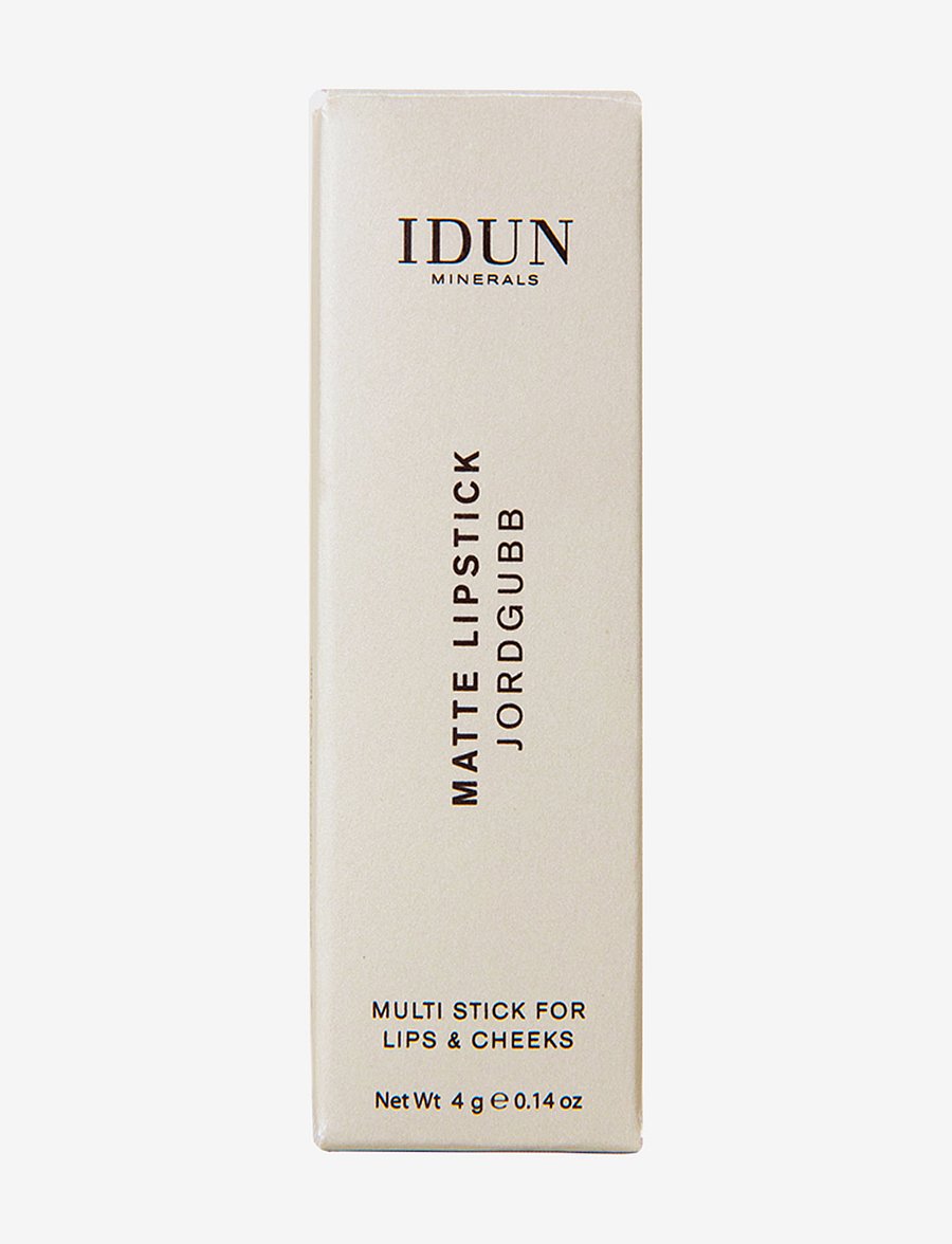 IDUN Minerals - Matte Lipstick Jordgubb - makeup - jordgubb - 2