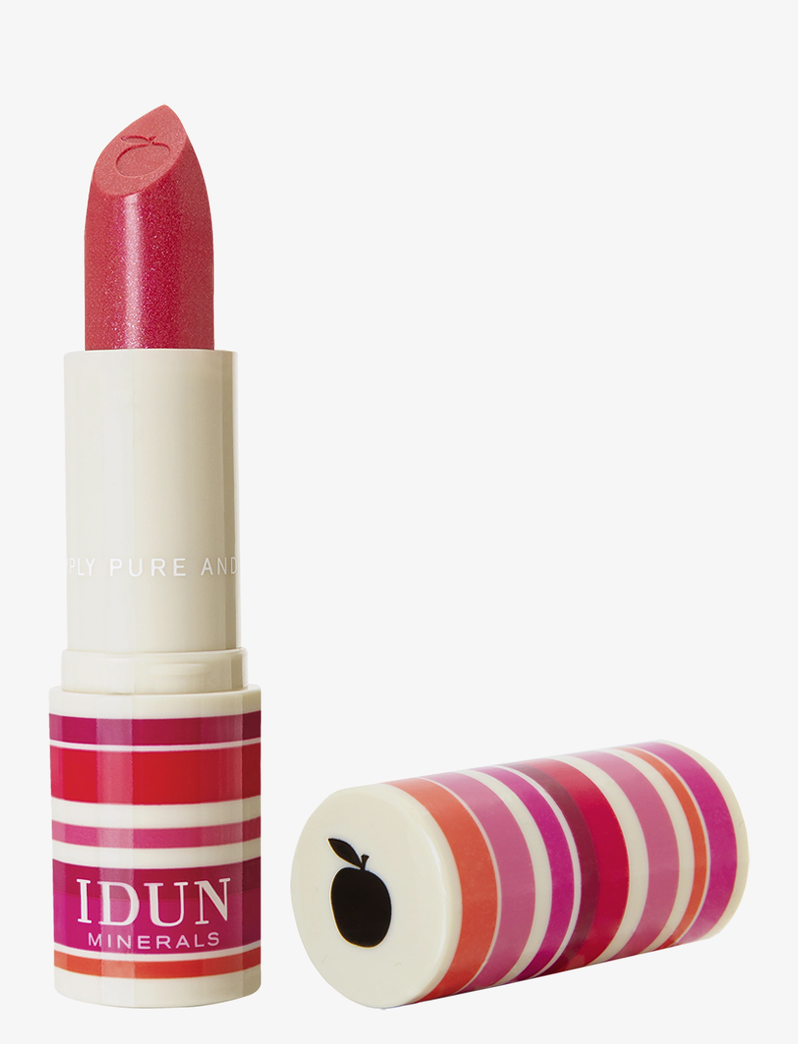 IDUN Minerals Creme Lipstick Filippa, Læbestift, Pink, Str: 3.6G