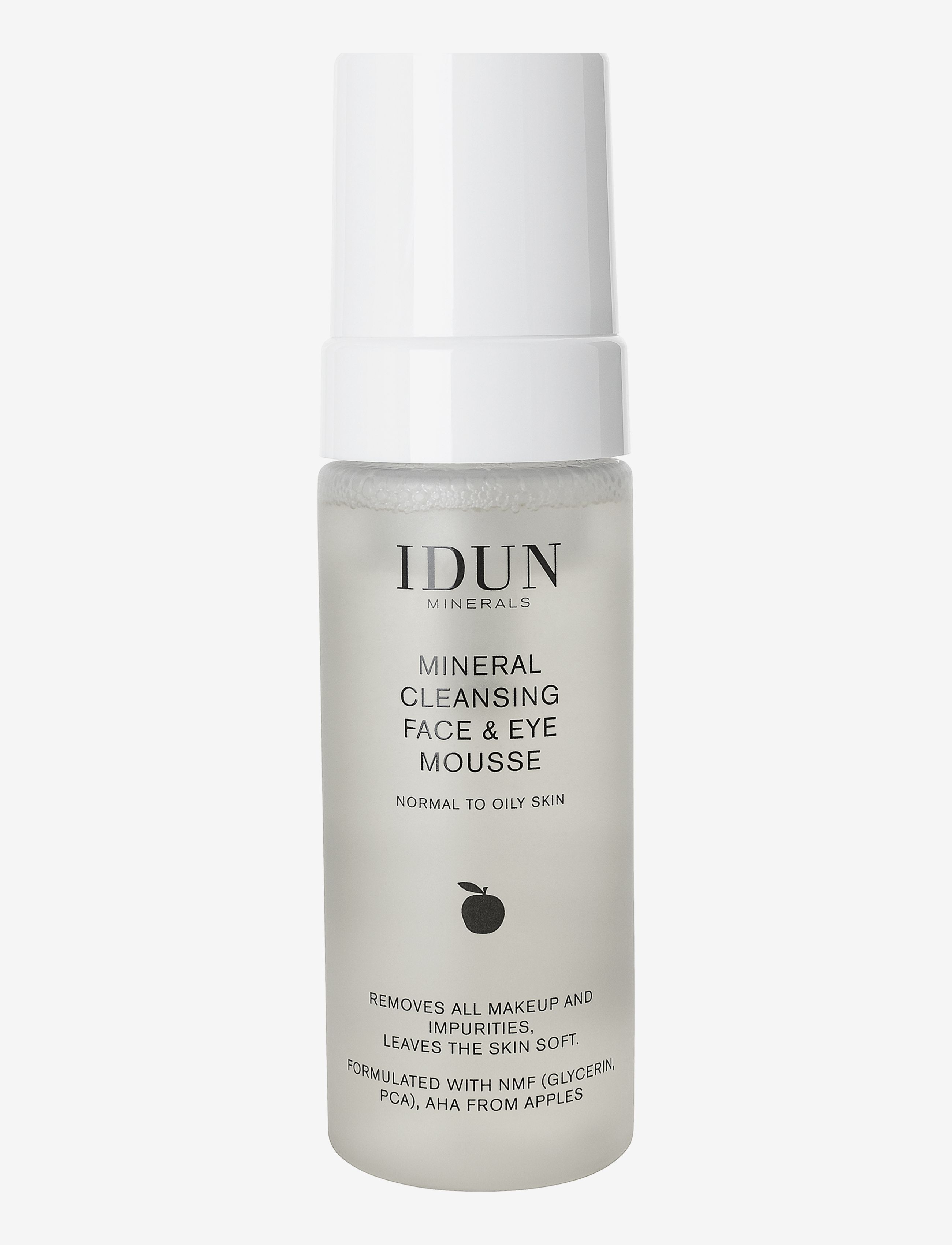 IDUN Minerals Cleansing Face & Eye Mousse, Mousse Cleanser, Nude, Str: 150ML