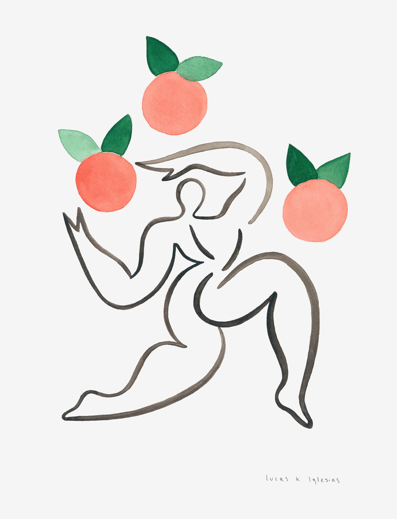 If Walls Could Talk - Junglør Med Appelsiner - illustrationer - multi-colored - 0