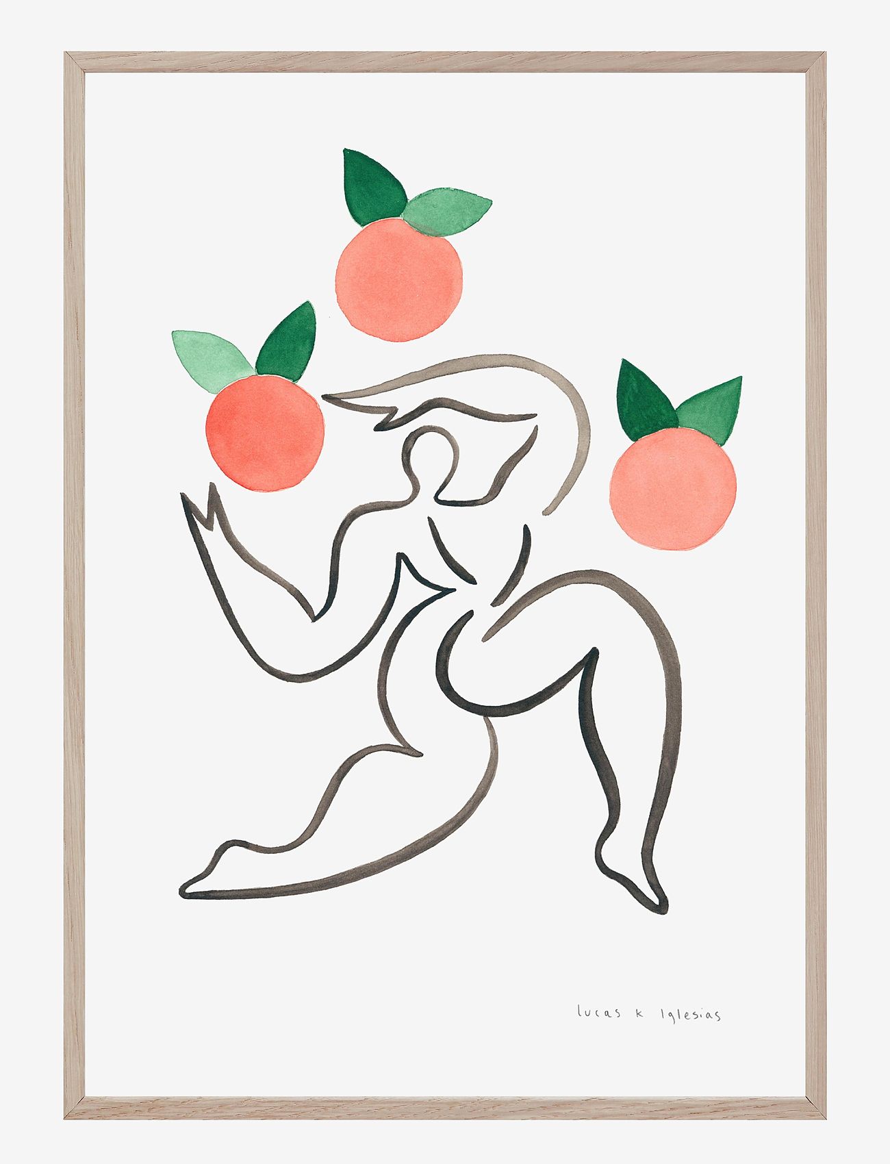 If Walls Could Talk - Junglør Med Appelsiner - illustrationer - multi-colored - 1