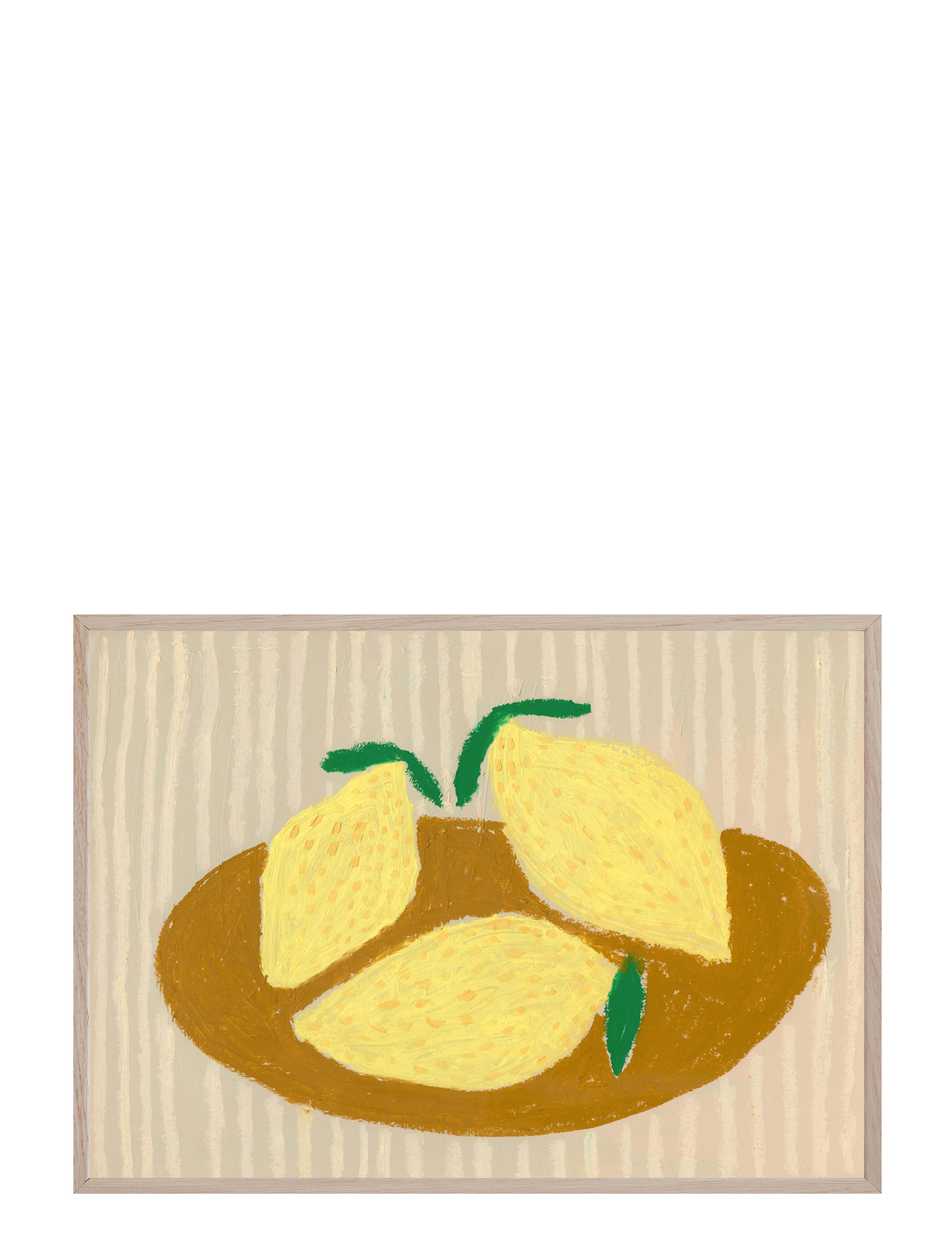 IF WALLS COULD TALK Three Amalfi Lemons Patterned - 30X 40CM - Unisex