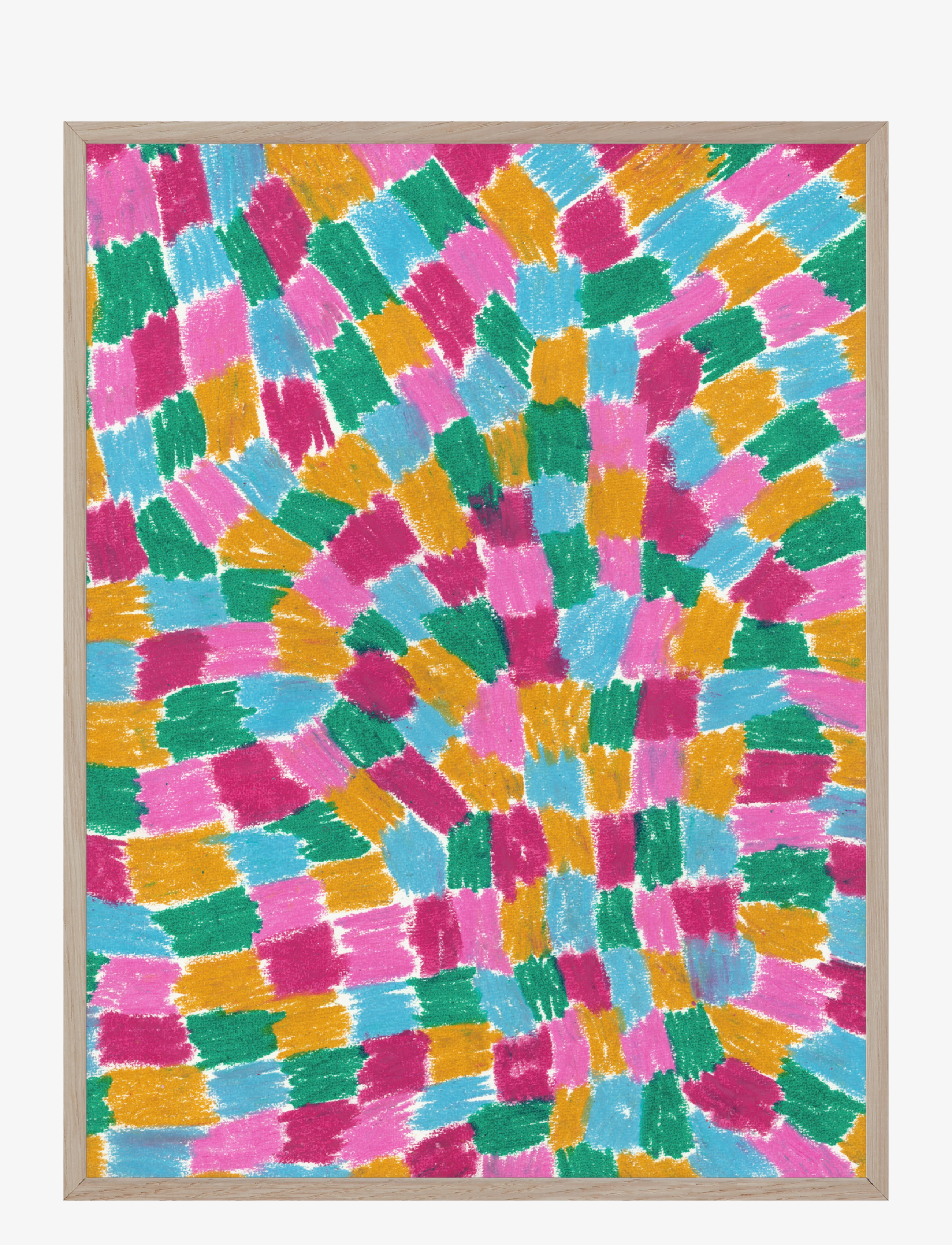 If Walls Could Talk Abstract 01, Graphical Patterns, Multi/mønstret, Str: 50X70CM