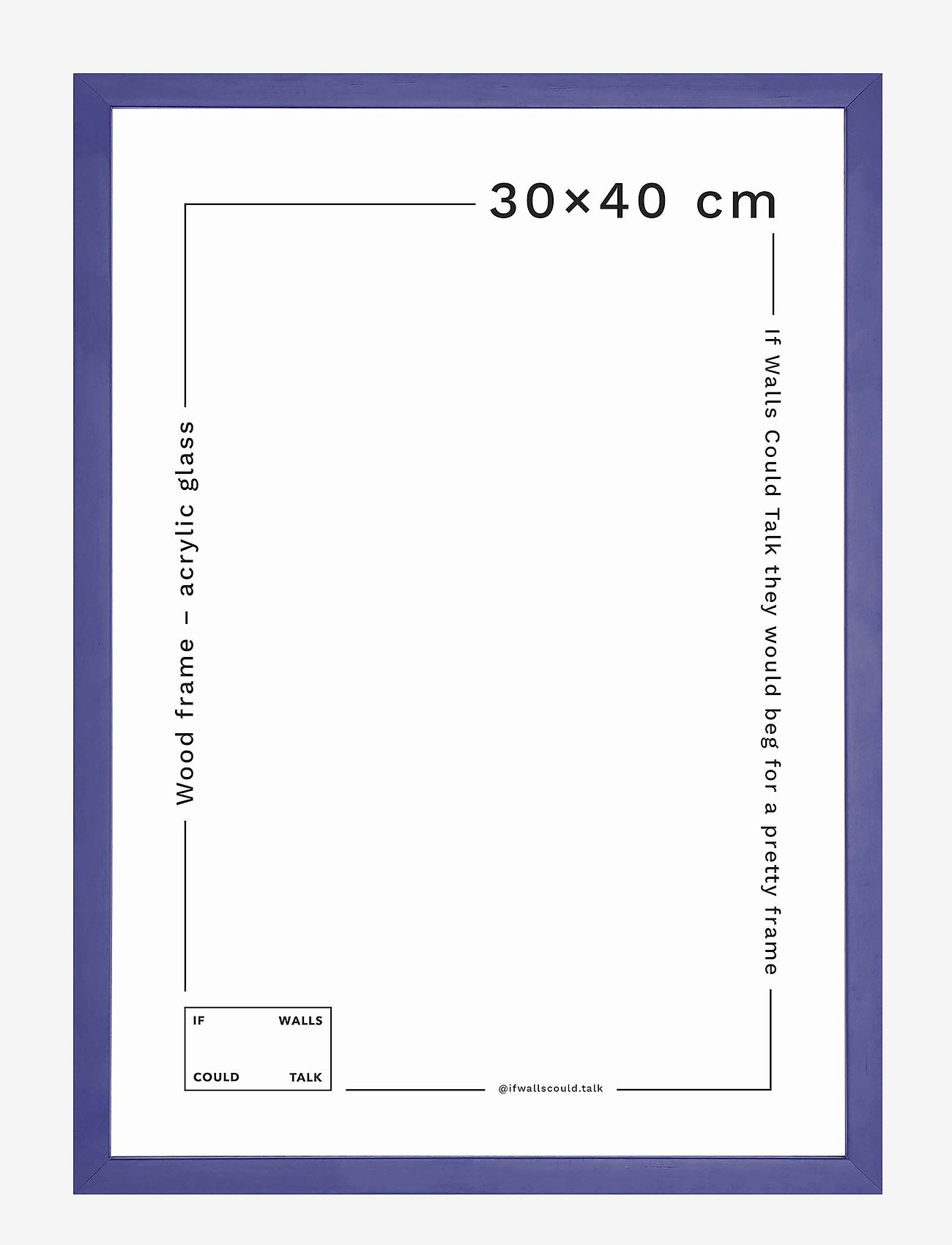 If Walls Could Talk - IWCT Frame Acrylic Glass - nach preis einkaufen - blue ocean - 0