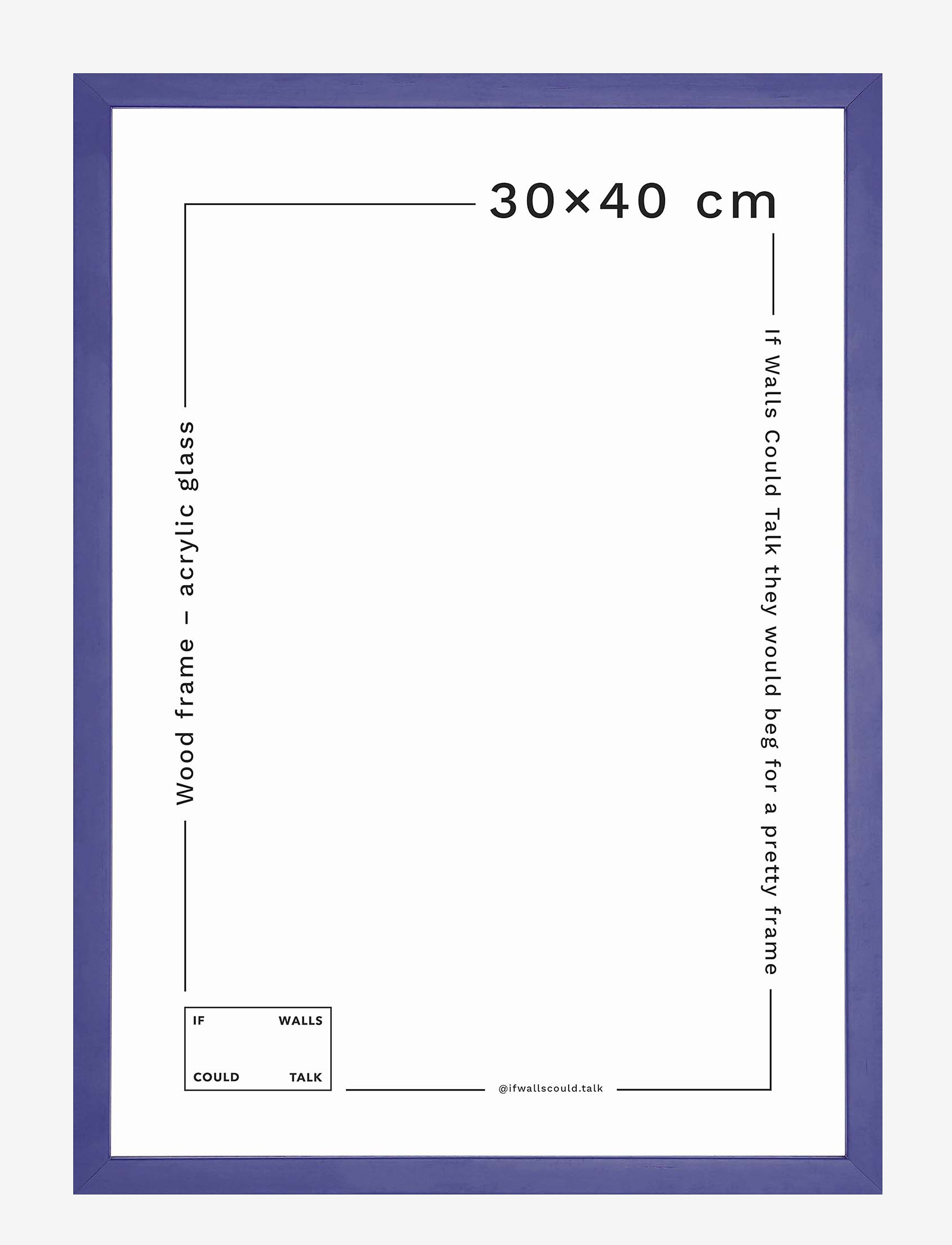 If Walls Could Talk IWCT Frame Acrylic Glass - If Walls Could Talk - BLUE OCEAN / blue