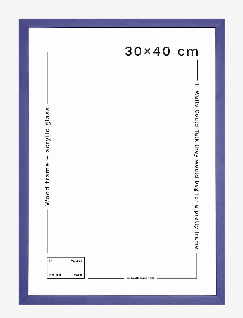 If Walls Could Talk - IWCT Frame Acrylic Glass - nach preis einkaufen - blue ocean - 0