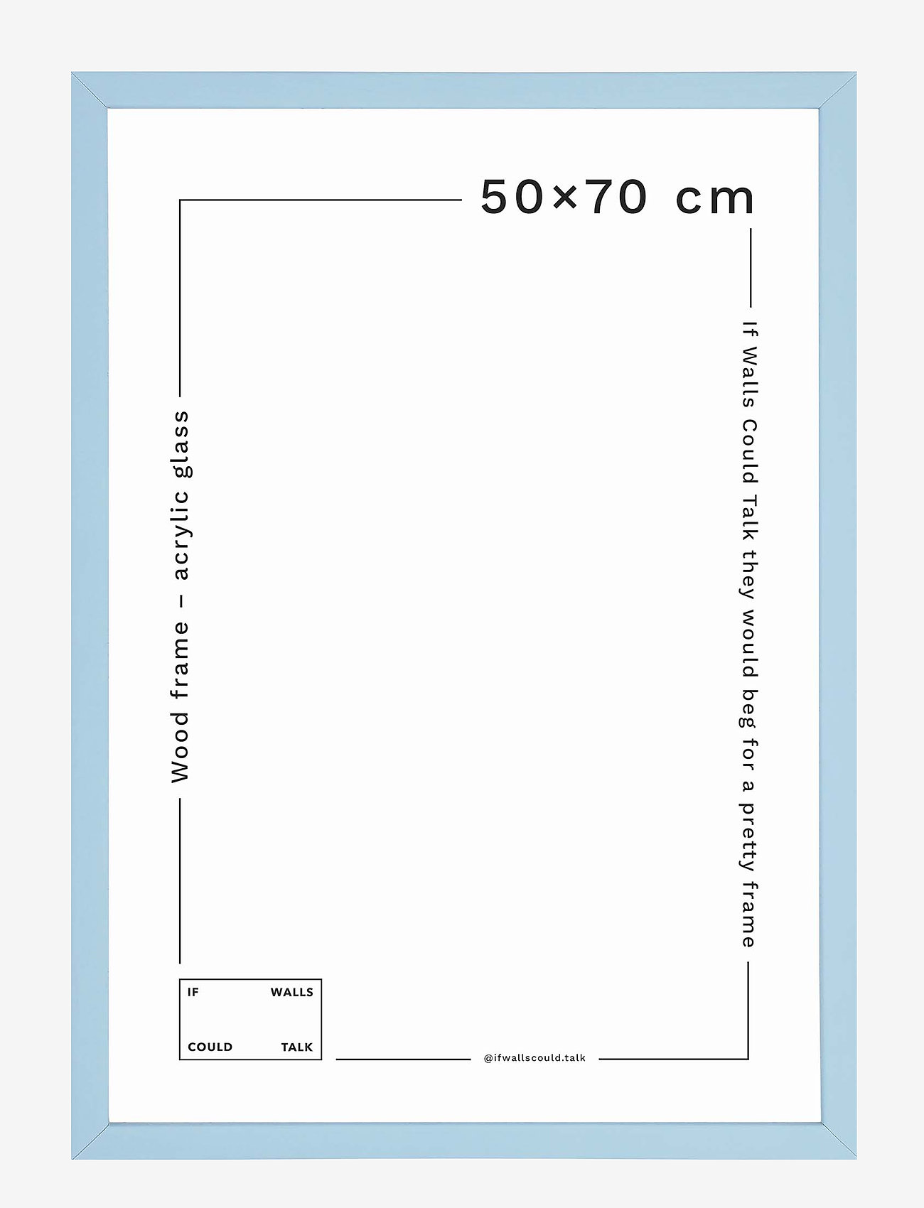 If Walls Could Talk - IWCT Frame Acrylic Glass - køb efter pris - blue light - 0