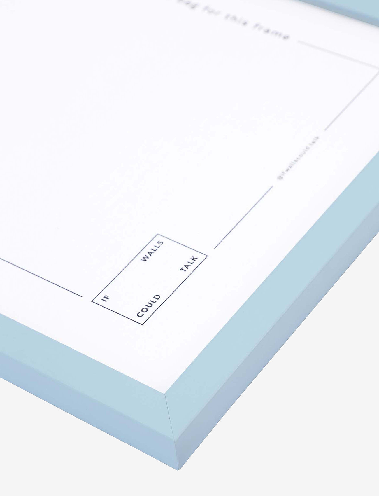 If Walls Could Talk - IWCT Frame Acrylic Glass - køb efter pris - blue light - 1