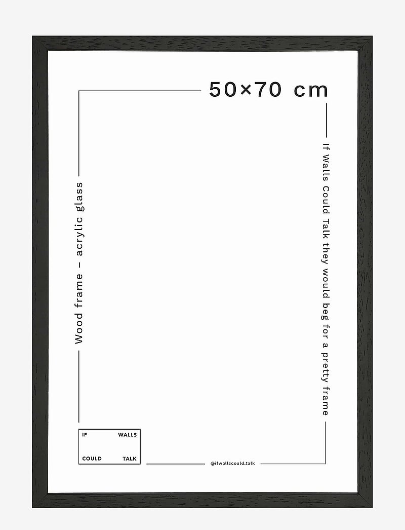 If Walls Could Talk - IWCT Frame Acrylic Glass - osta hinna alusel - black wood - 0