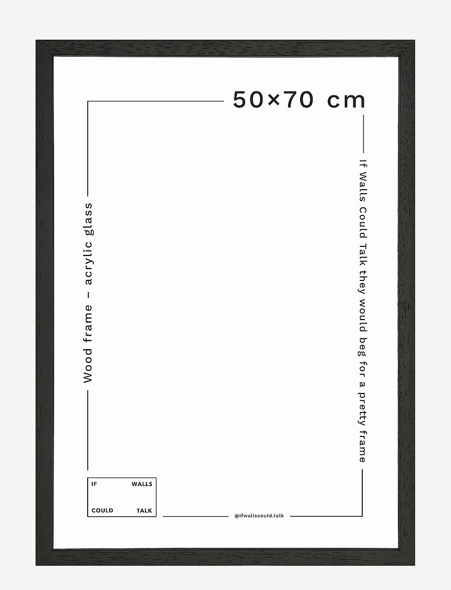 If Walls Could Talk - IWCT Frame Acrylic Glass - pildiraamid - black wood - 1
