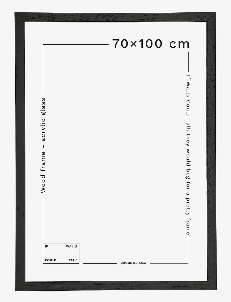 If Walls Could Talk - IWCT Frame Acrylic Glass - osta hinna alusel - black wood - 3