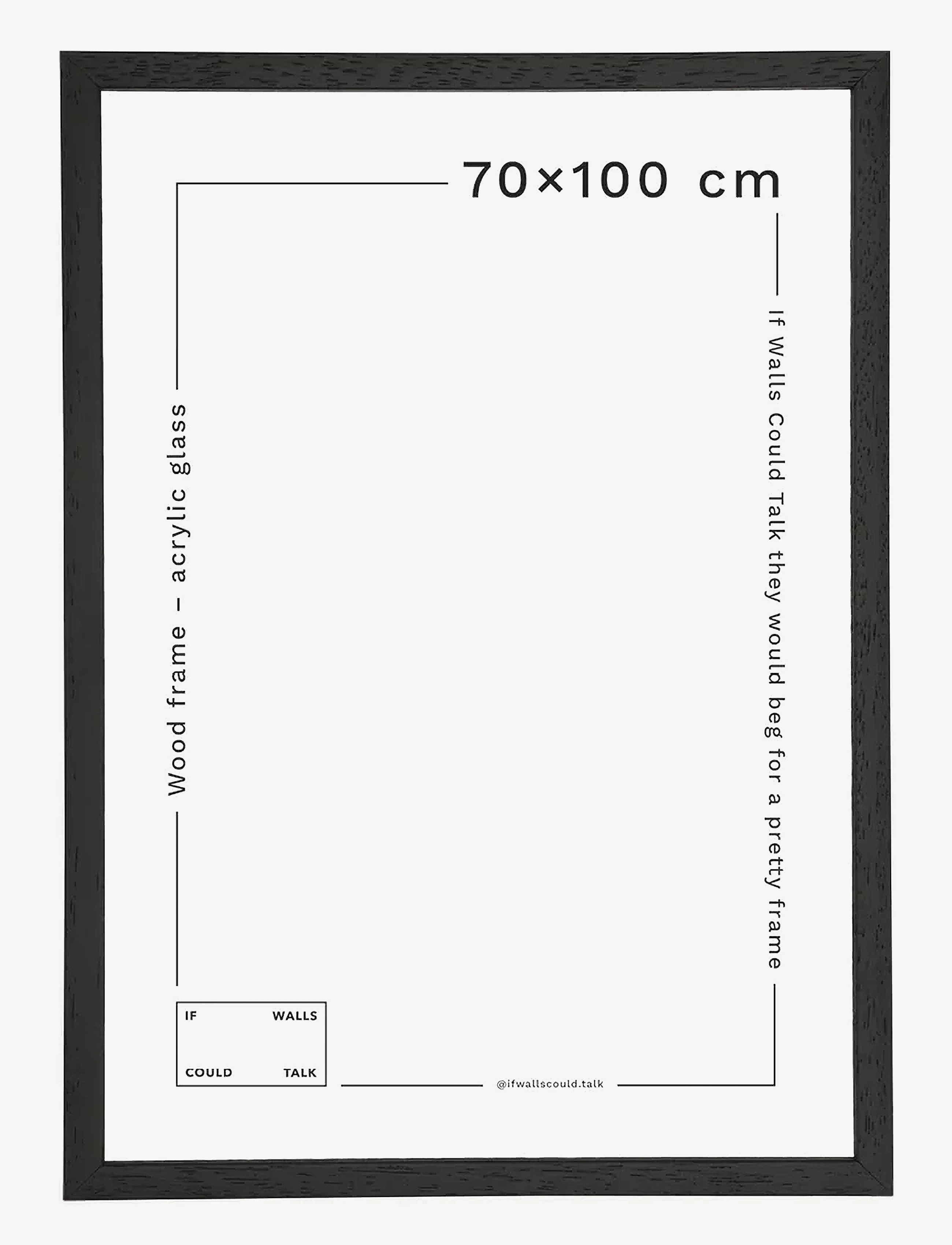 If Walls Could Talk - IWCT Frame Acrylic Glass - pildiraamid - black wood - 4