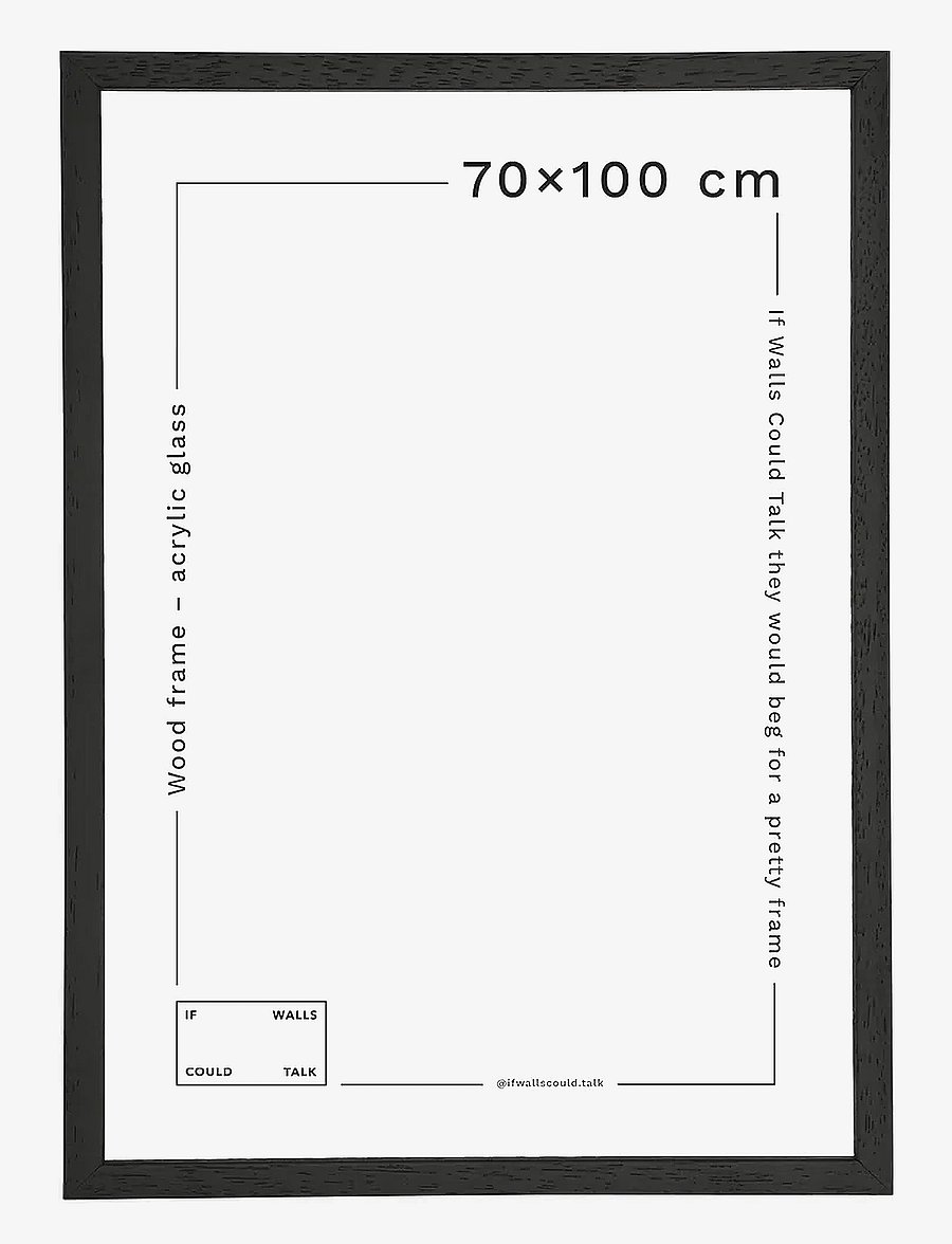If Walls Could Talk - IWCT Frame Acrylic Glass - pildiraamid - black wood - 4