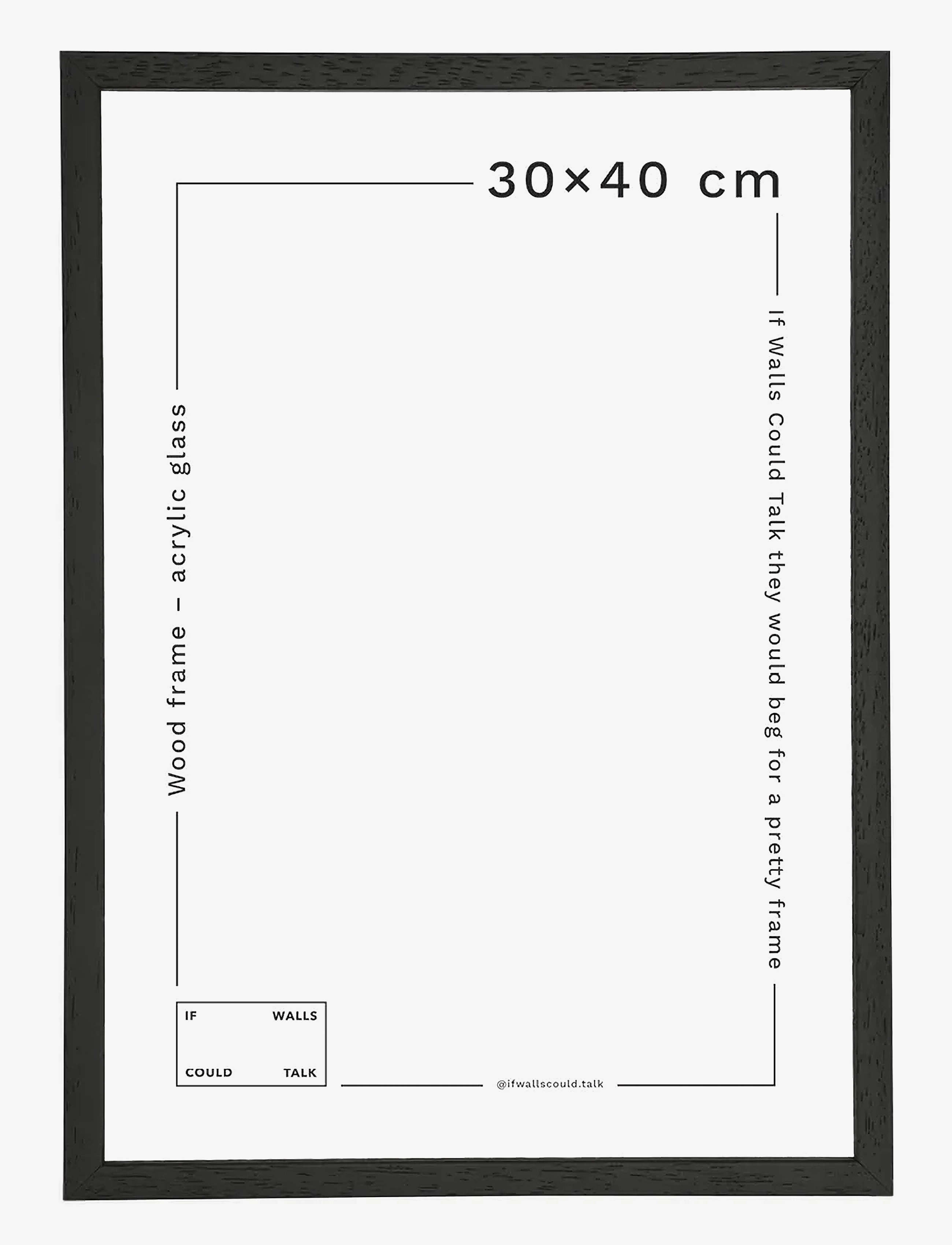 If Walls Could Talk - IWCT Frame Acrylic Glass - pildiraamid - black wood - 5