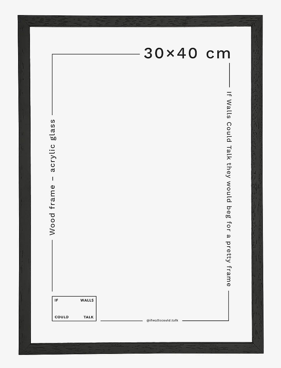 If Walls Could Talk - IWCT Frame Acrylic Glass - pildiraamid - black wood - 5