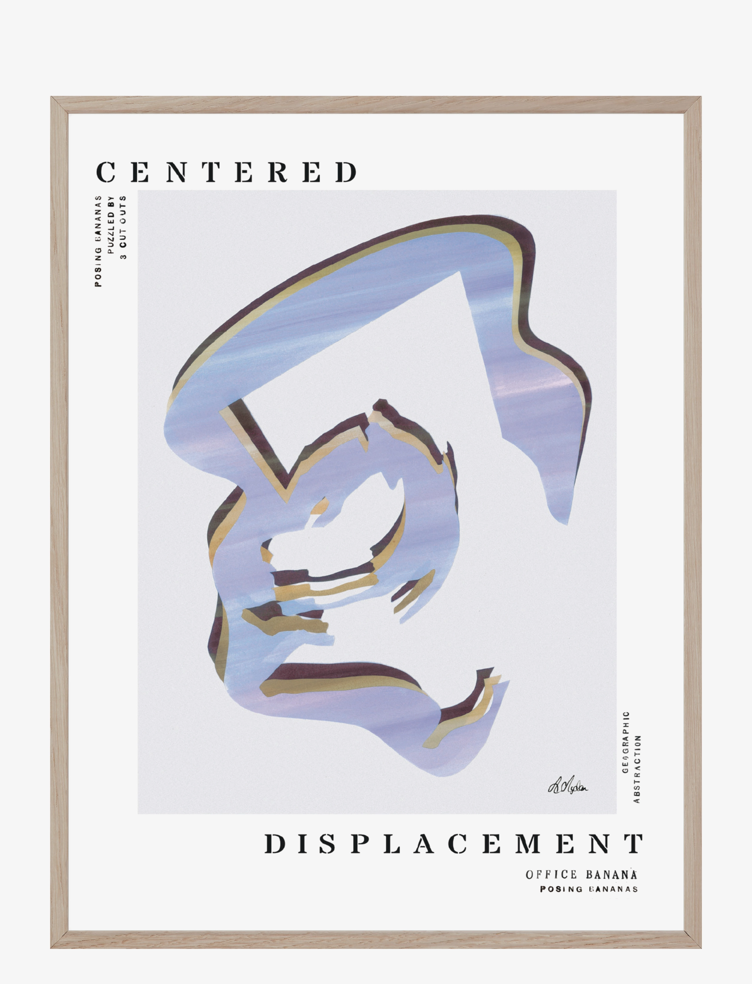 IF WALLS COULD TALK Centered Displacement Patterned - 30X40CM - Unisex