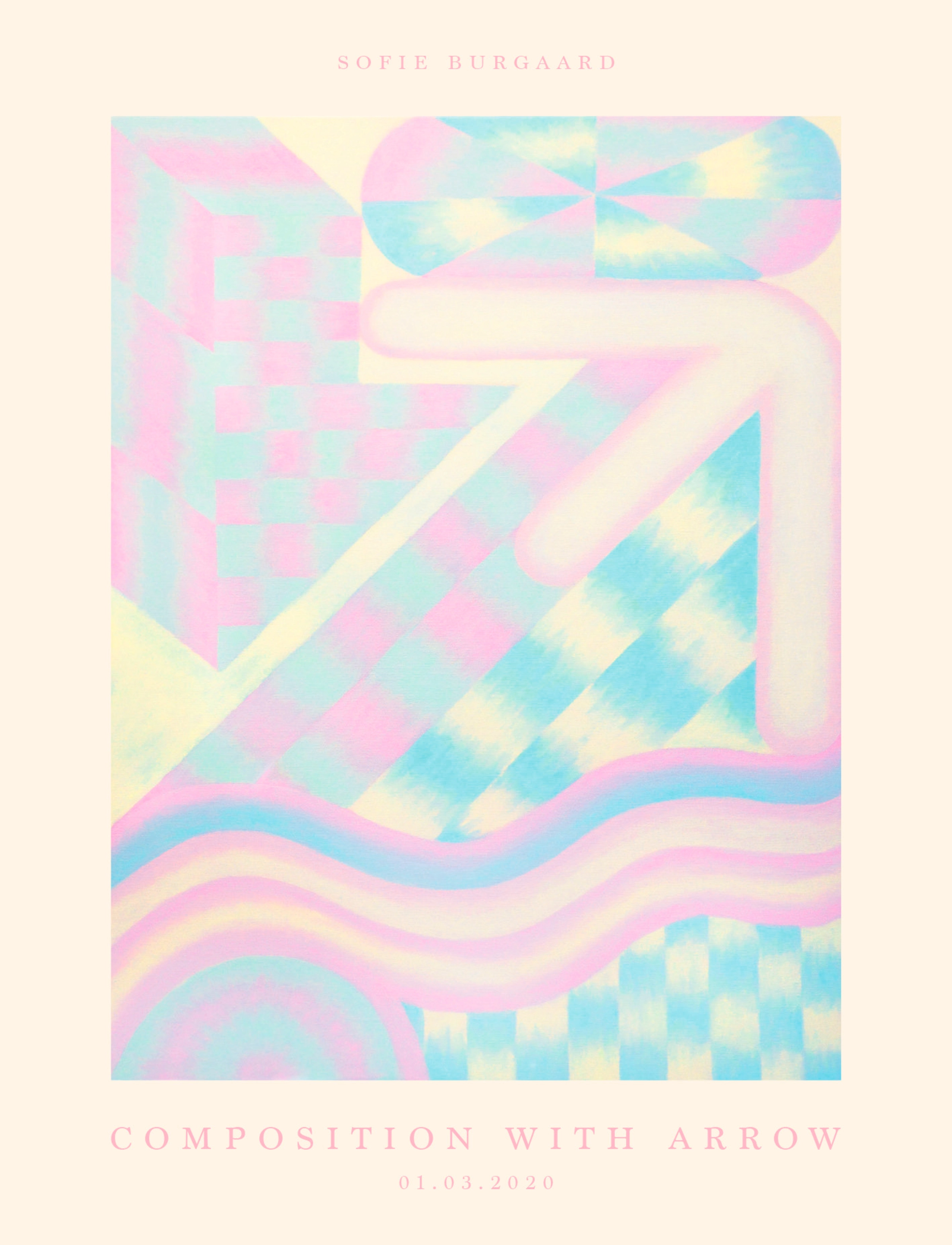 If Walls Could Talk - Composition With Arrow No. 2 - graphical patterns - multi-colored - 1