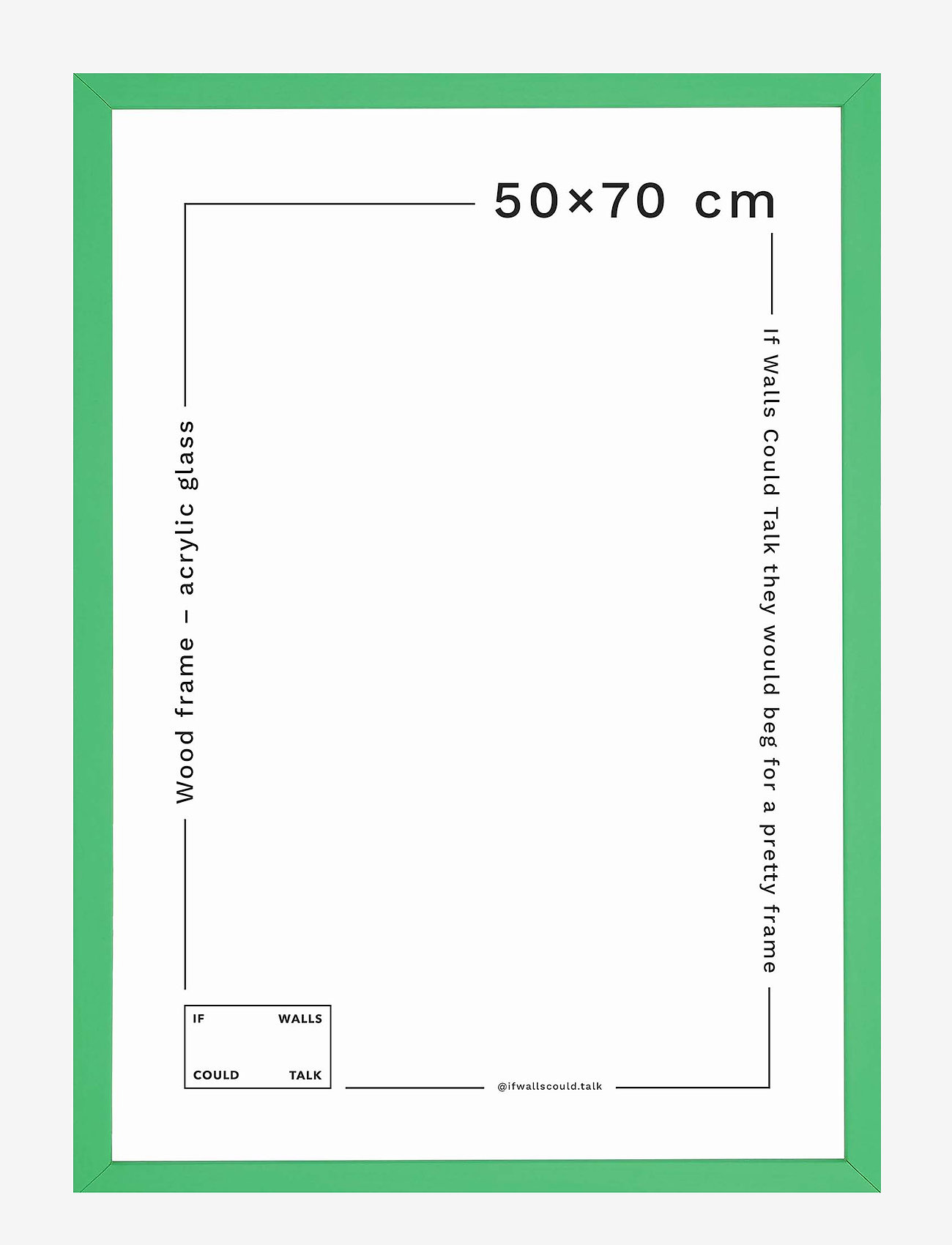 If Walls Could Talk - IWCT Frame Acrylic Glass - køb efter pris - green bright - 0