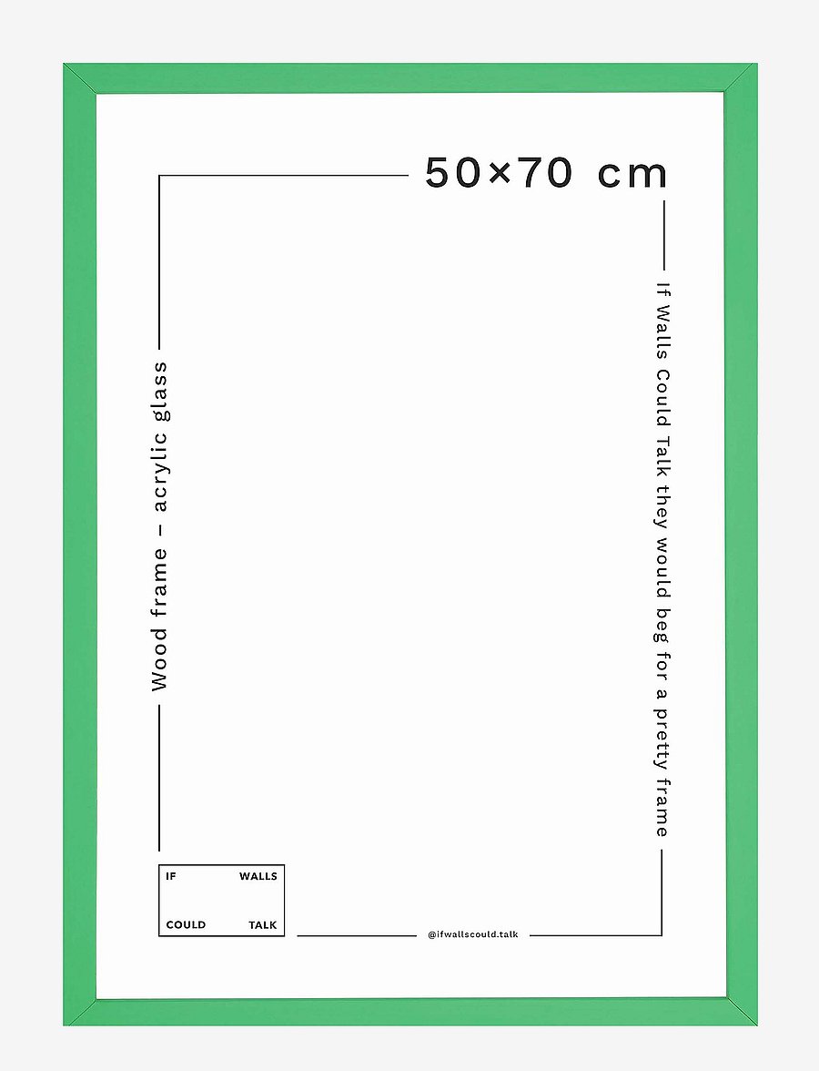 If Walls Could Talk - IWCT Frame Acrylic Glass - pildiraamid - green bright - 1