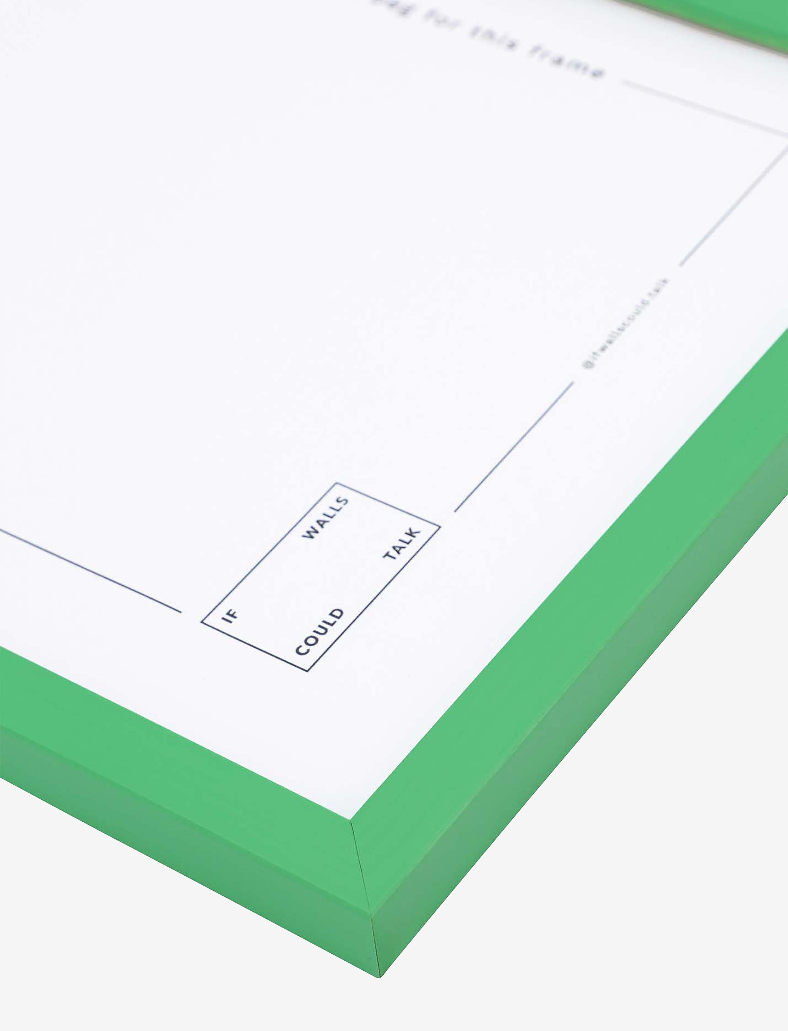 If Walls Could Talk - IWCT Frame Acrylic Glass - rėmeliai - green bright - 2